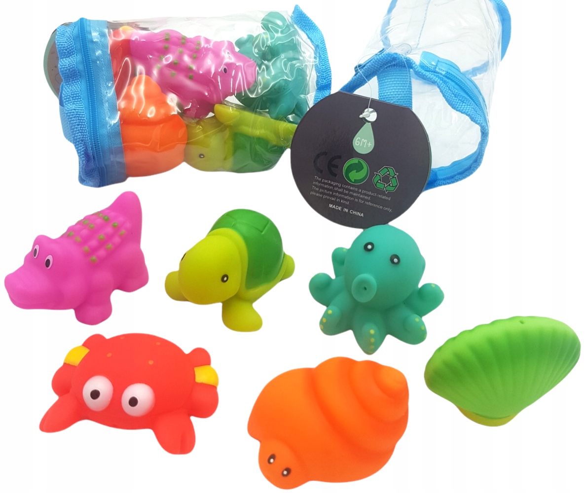 GUMOWE RYBKI MIĘKKIE ZABAWKA DO KĄPIELI WANNY Kod producenta TL813-5