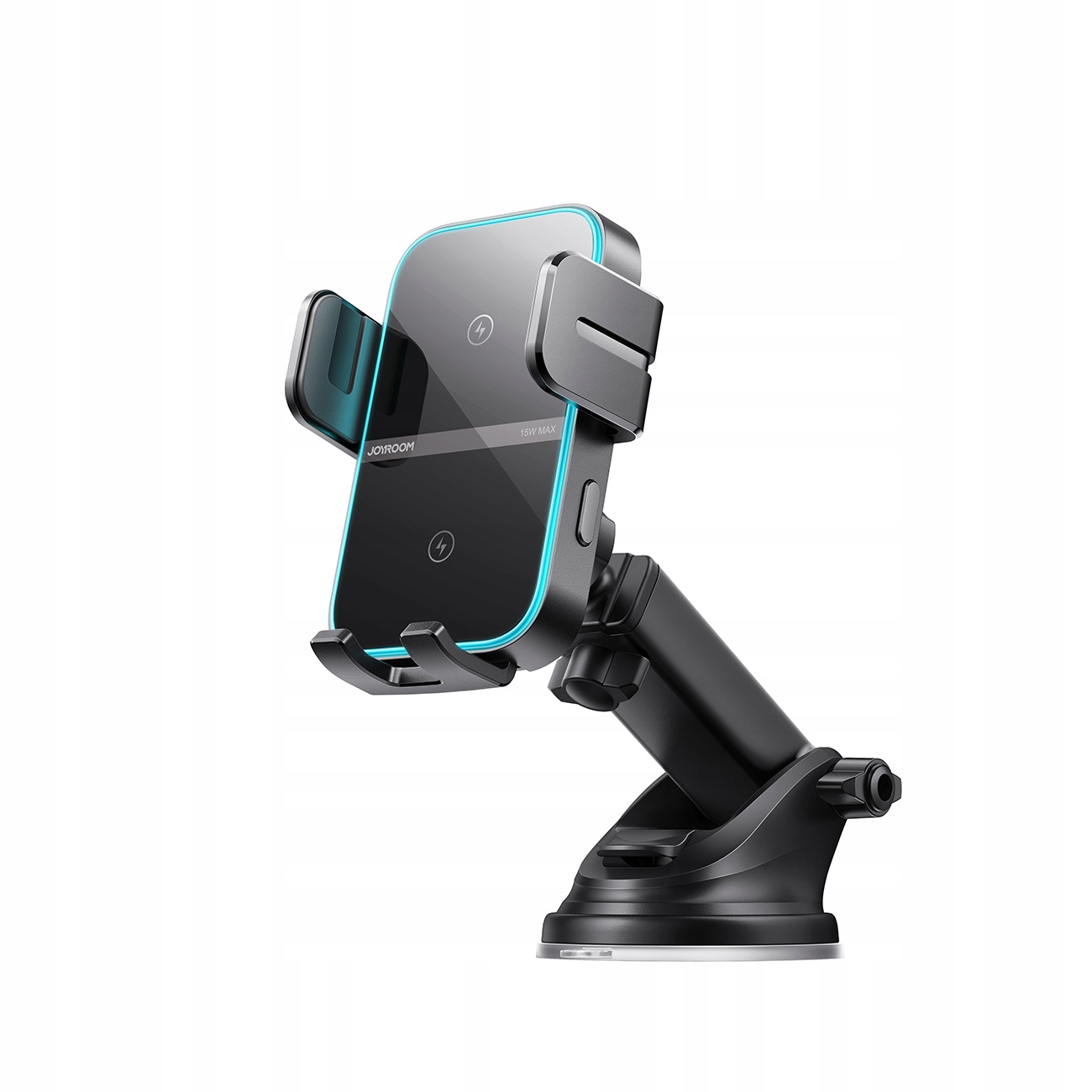 Držák telefonu s indukční nabíječkou na palubní desku černý