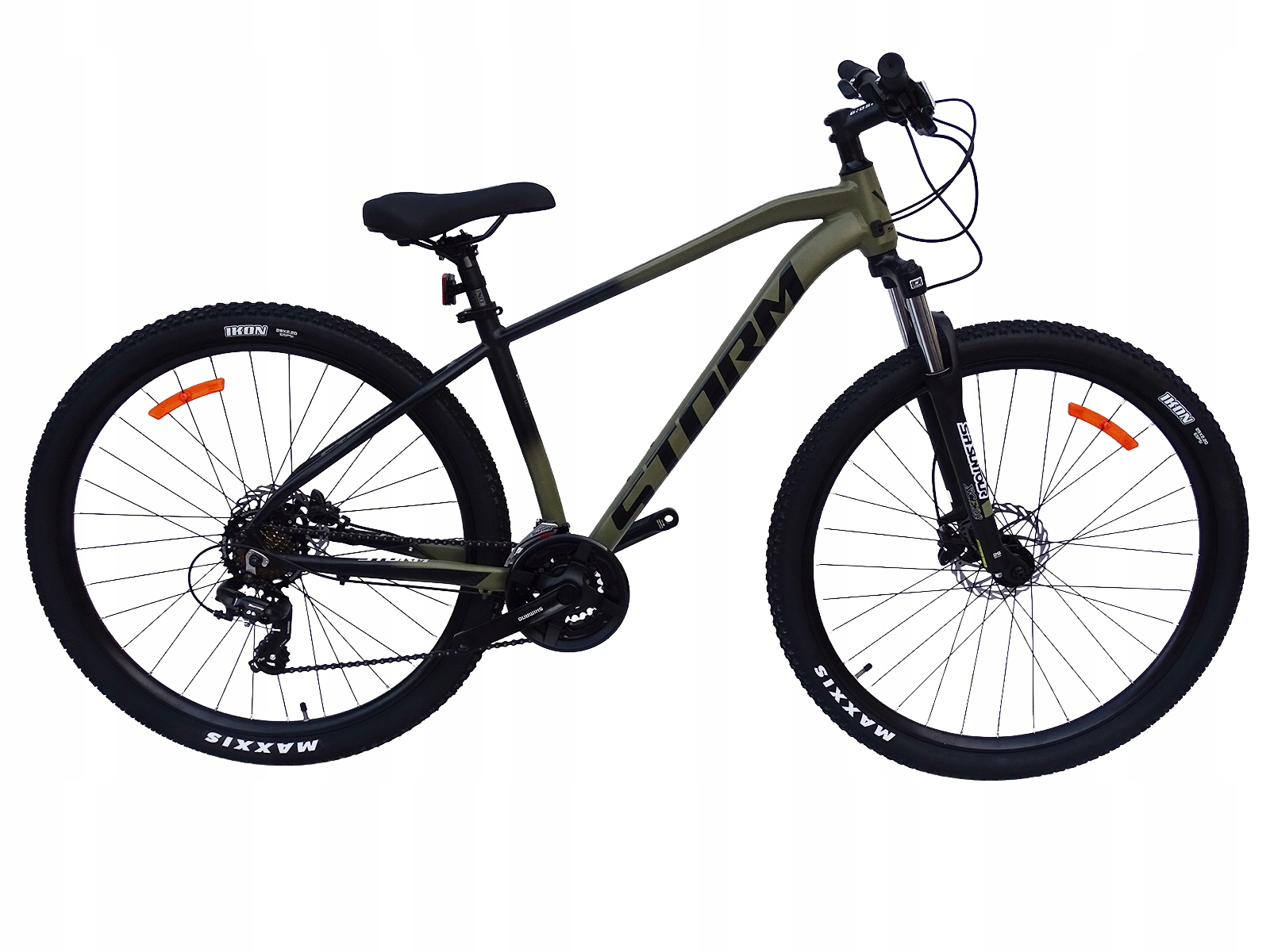 Rower 29 2.0 Storm Shark Męski Górski Mtb Aluminiowy 17'' Hydraulika Oliwka