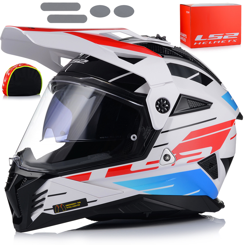 Motocyklová Prilba LS2 MX702 Pioneer Enduro Cross Štvorkolka Atv Sklo Blenda
