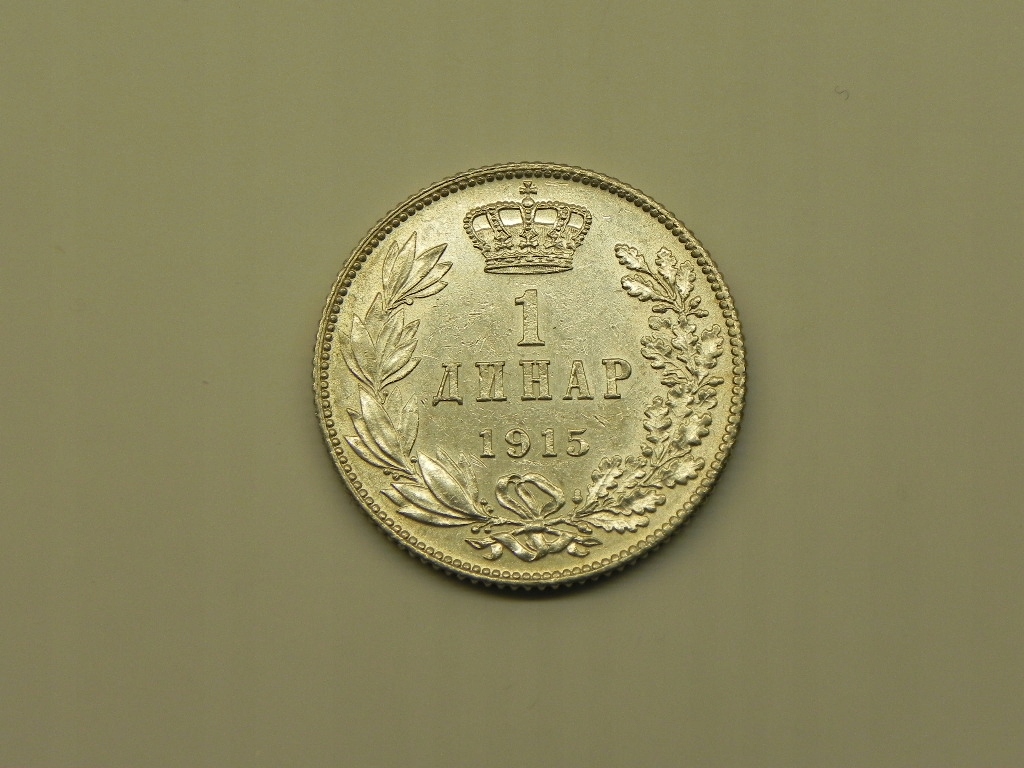 4535/ 1 DINAR 1915 SERBIA (SREBRO)