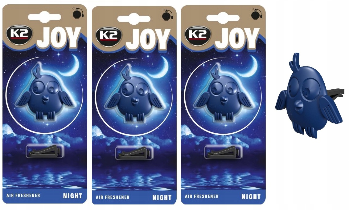 K2 JOY PTASZEK ZAPACH ODŚWIEŻACZ DO AUTA SAMOCHODU