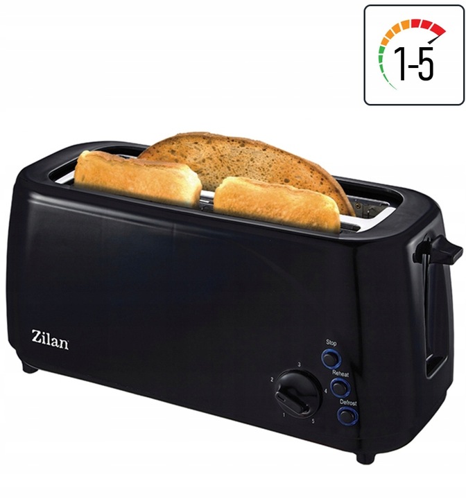 TOSTER OPIEKACZ 4 TOSTY XXL CZARNY 1400W Kod producenta ZLN2713