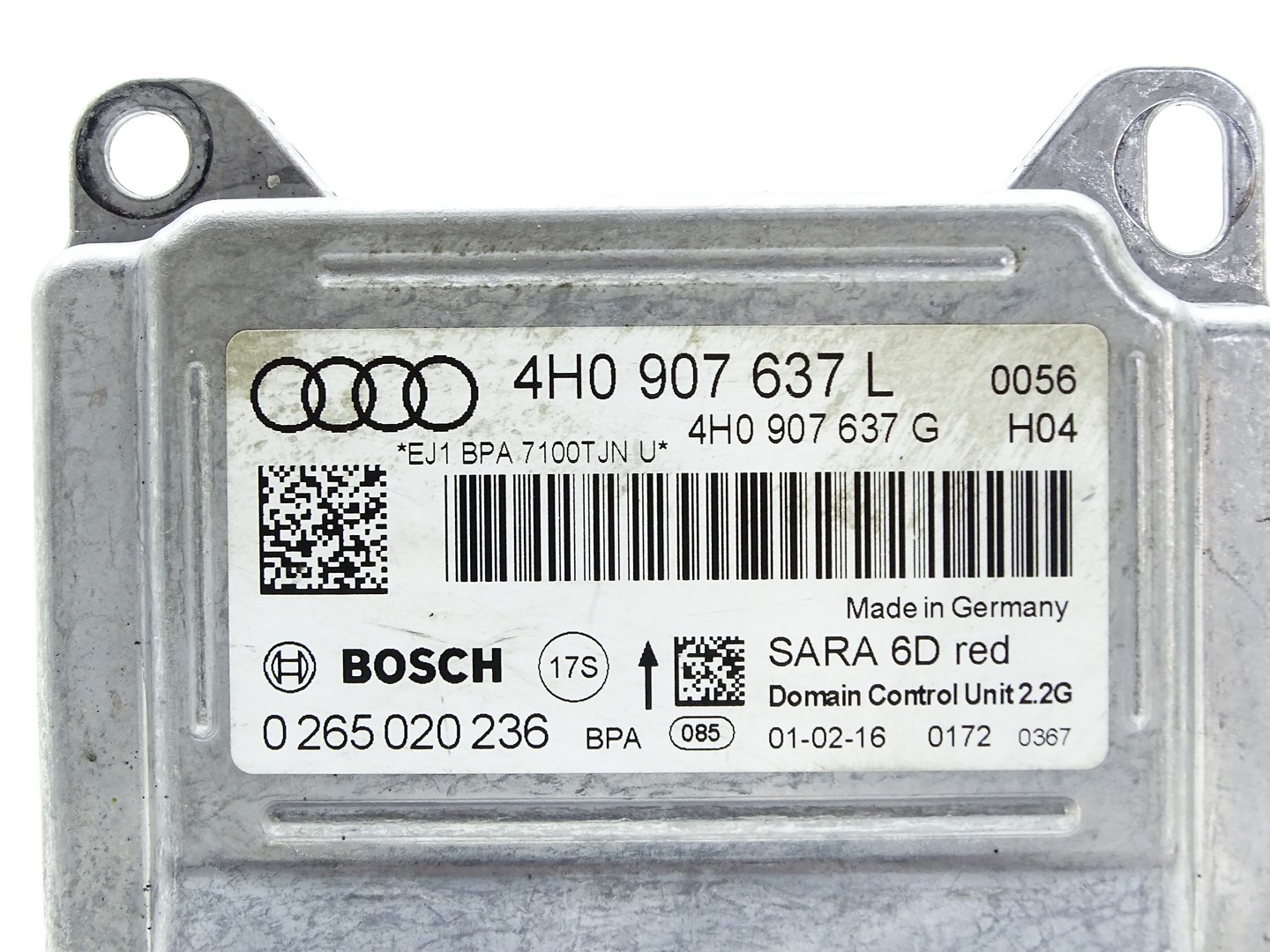 control unit module PRZYSPIESZENIA AUDI A8 S8 D4 LIFT 4H0907637L