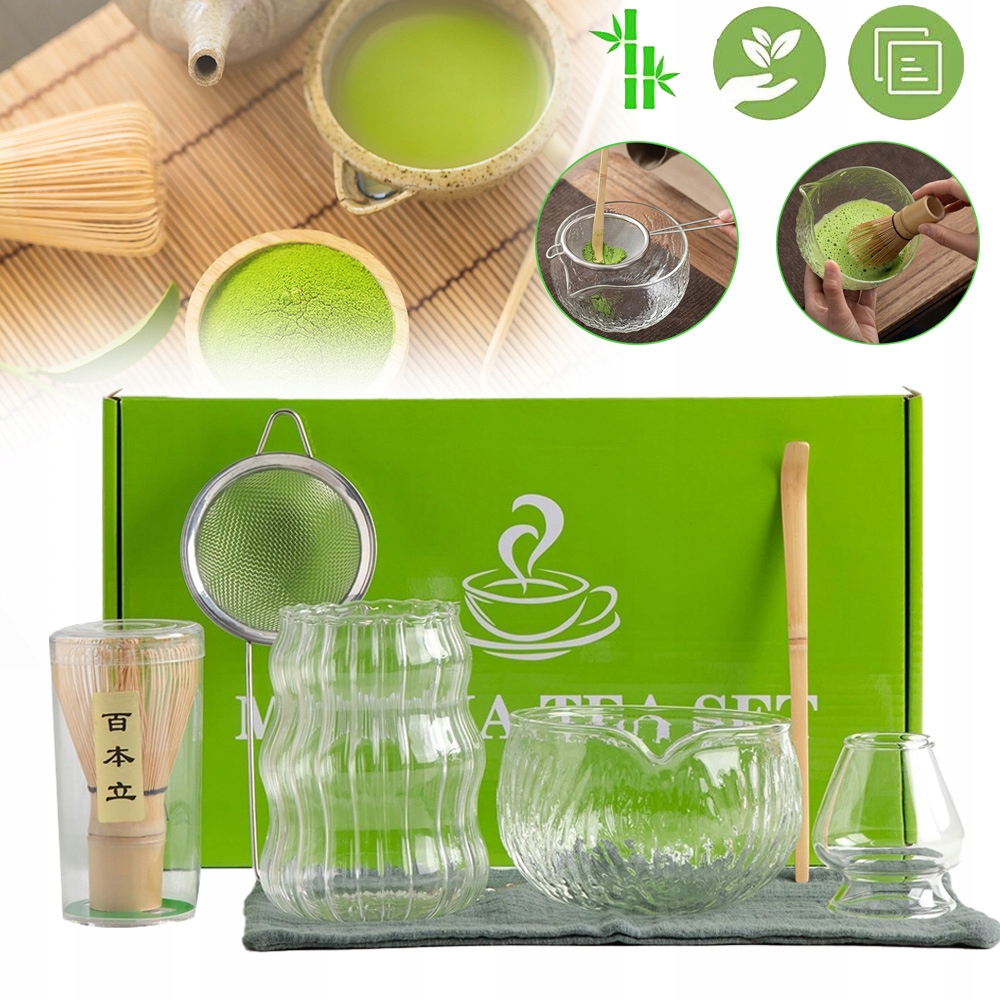 Japonská Sada Na Čaj Matcha S Bambusovou Šlehací Metlou, Ruční Výroba