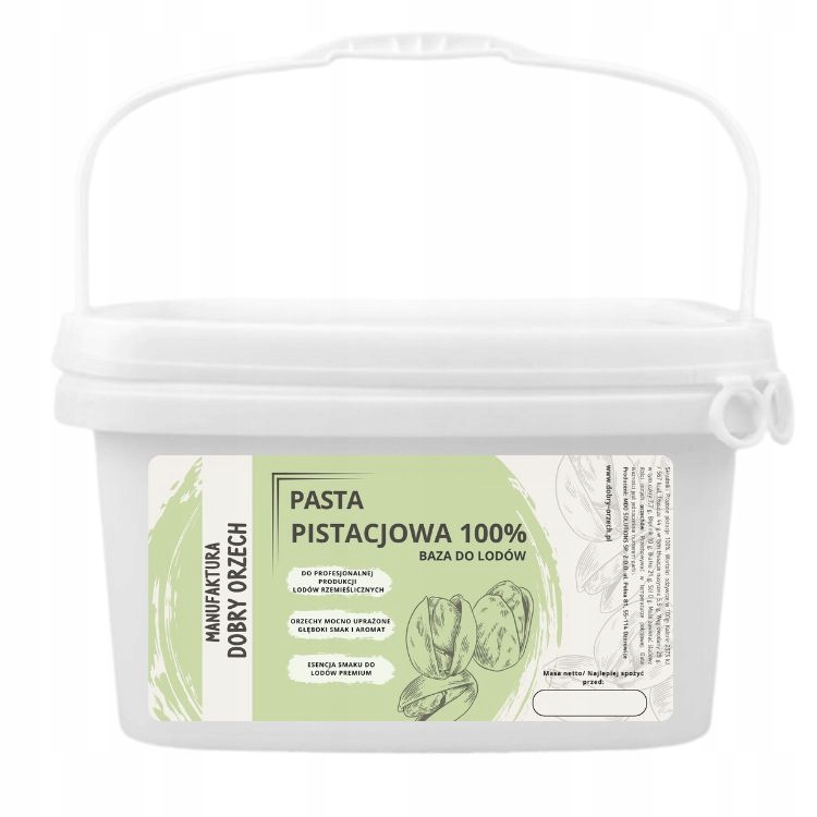 Levně Pasta z pistácií 100 % – pro výrobu zmrzliny 10 kg Dobry Orzech