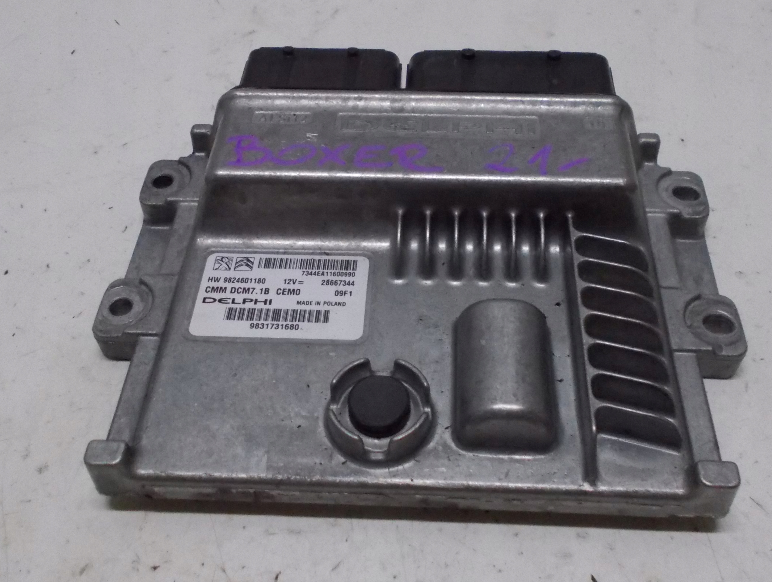 BOXER JUMPER DUCATO 21R computer control unit of the engine 28667344