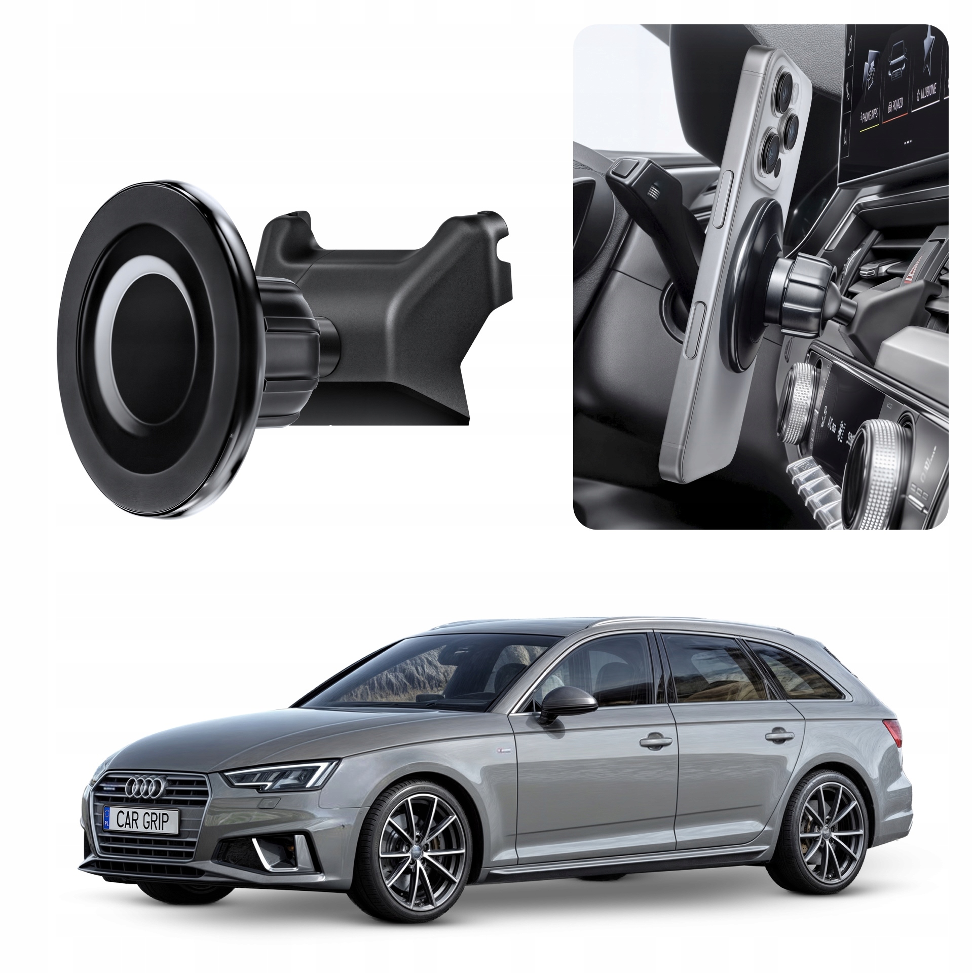 Uchwyt magnetyczny MagSafe do Audi A4 B9 (2015-)