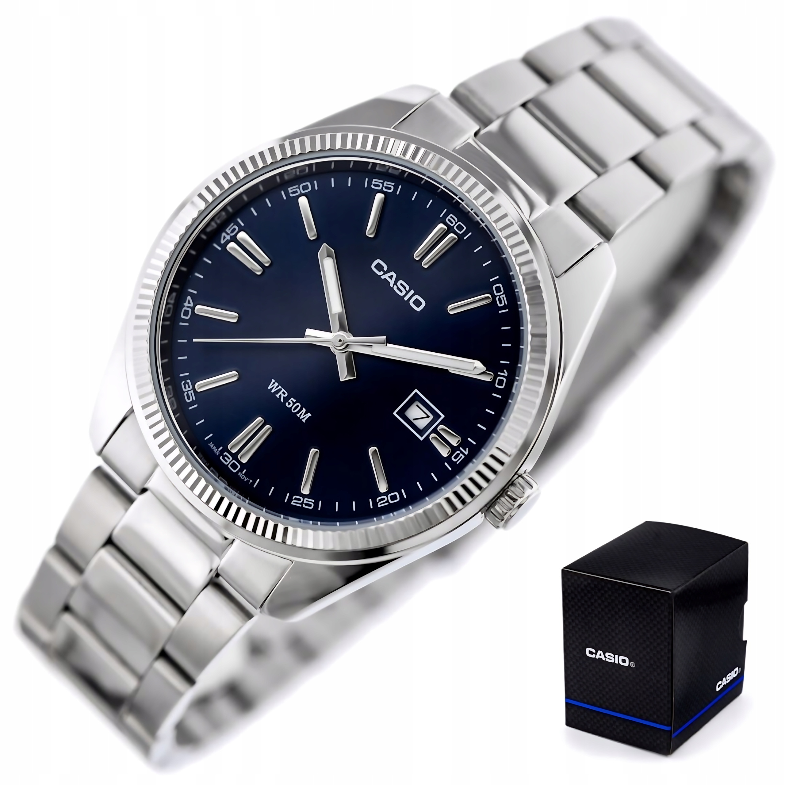 Pánské Hodinky Casio MTP-1302PD-2AVEF Vodotěsný Datumovka Ocel WR50 Box