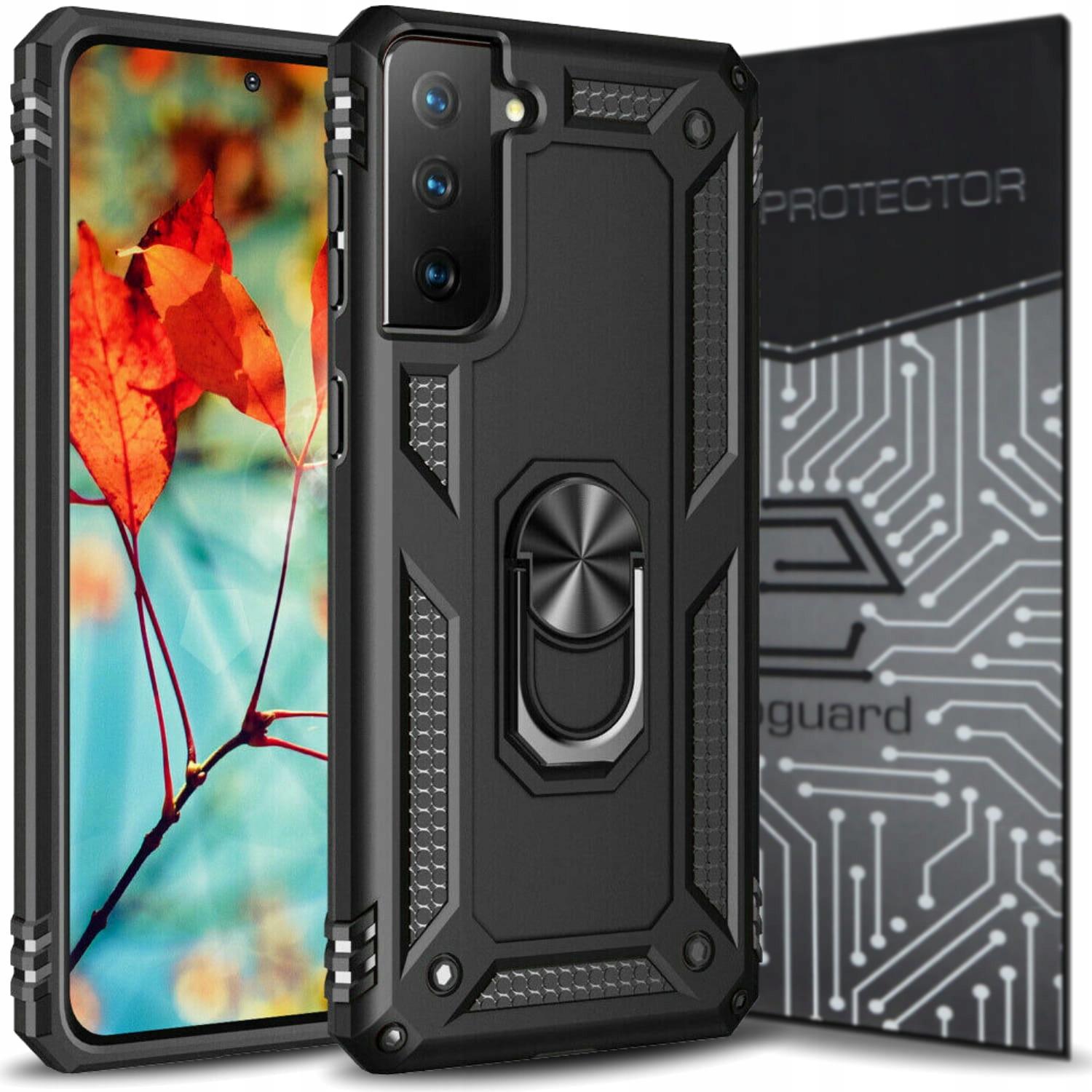 

Case Etui Pancerne+szkło do Samsung Galaxy S21 Fe