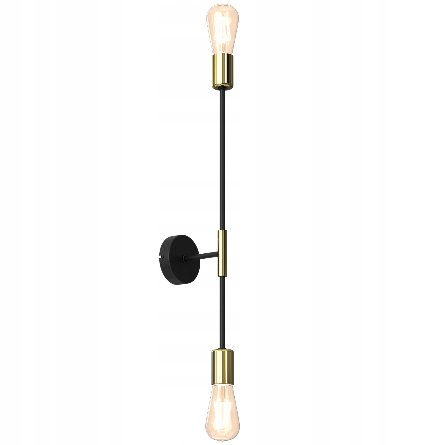 Luminex 3905 nástěnné svítidlo Flame černo/zlaté 2