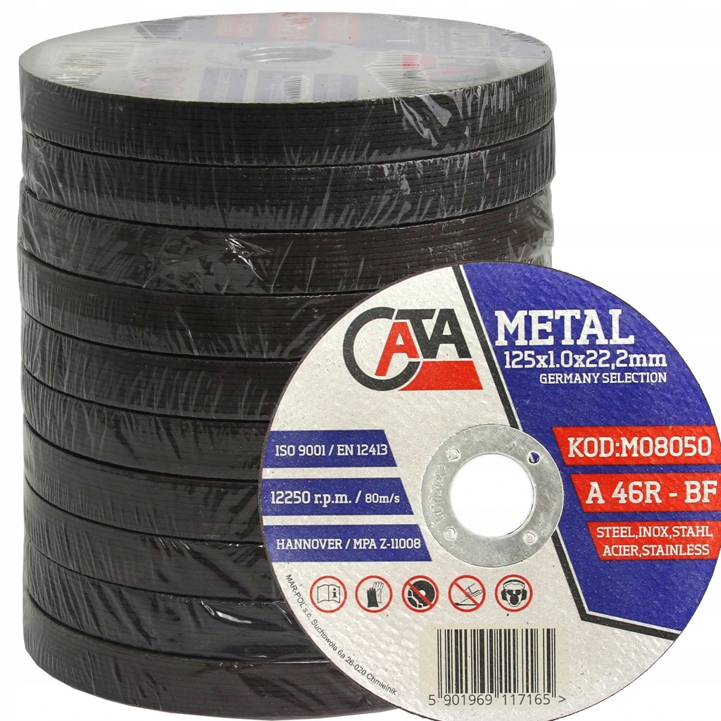 

Tarcza Tarcze Do Cięcia Metalu 125 X 1,0 50 Szt