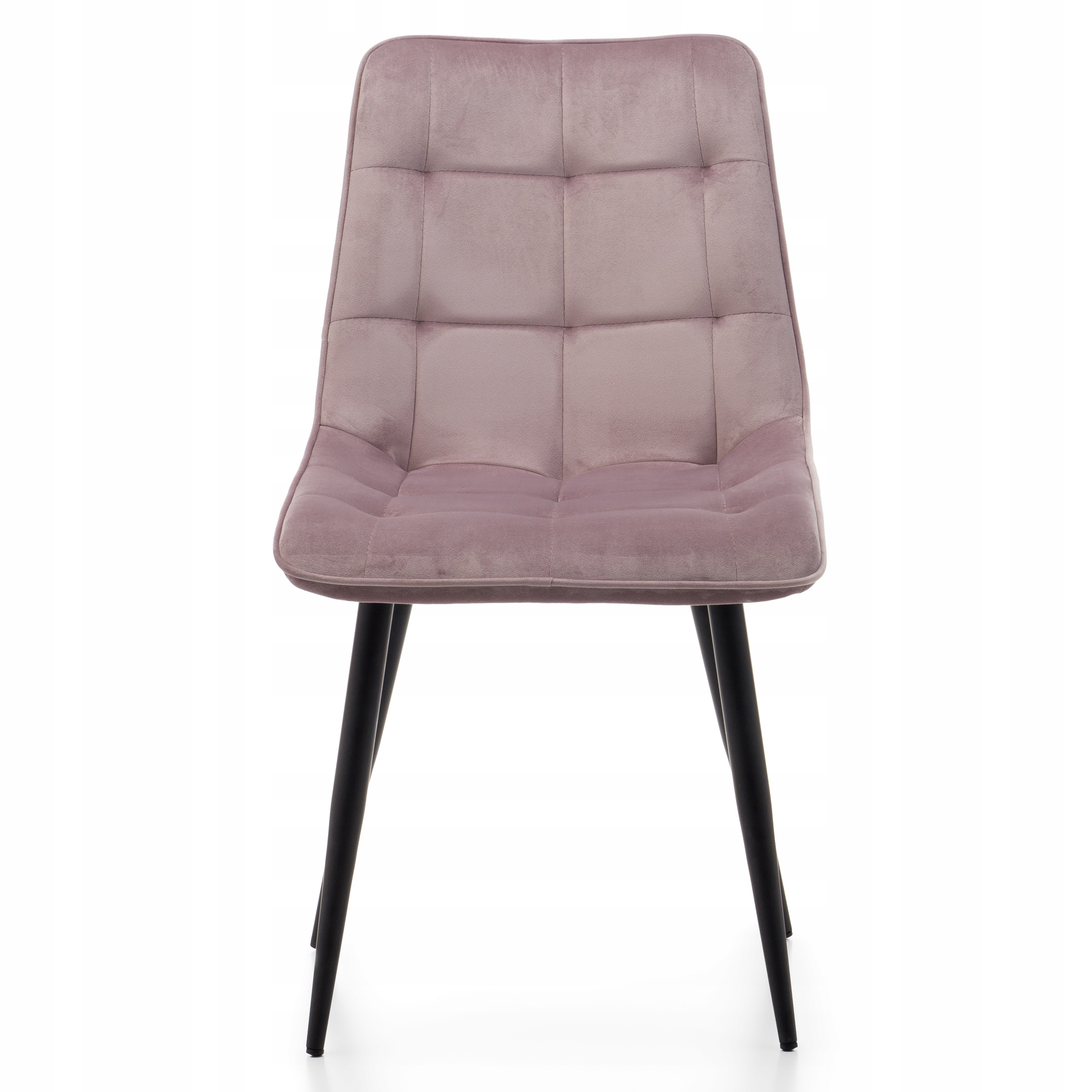 Krzesło Tapicerowane Welurowe Chic Różowy Aksamit