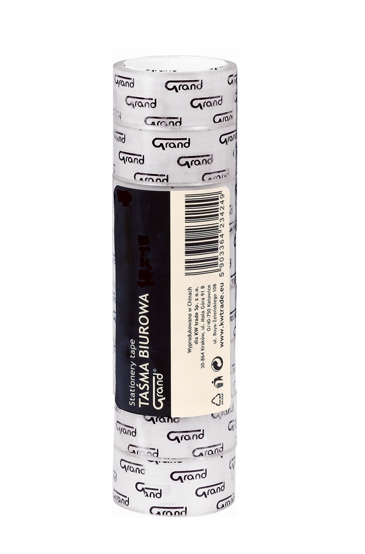 

Taśma klejąca biurowa przezroczysta 18 x 30 8szt