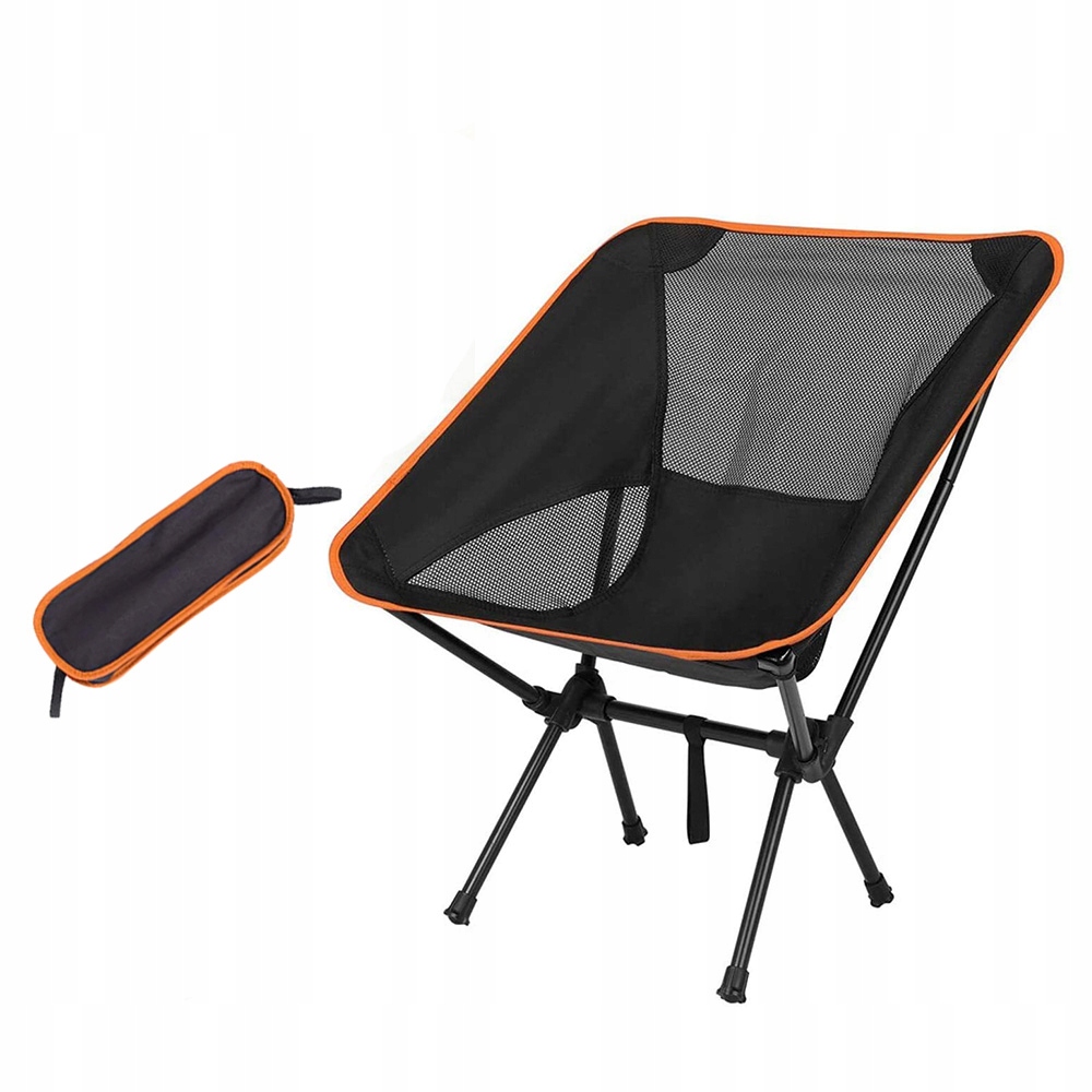 Krzesło turystyczne składane kempingowe wędkarskie fotel z torbą