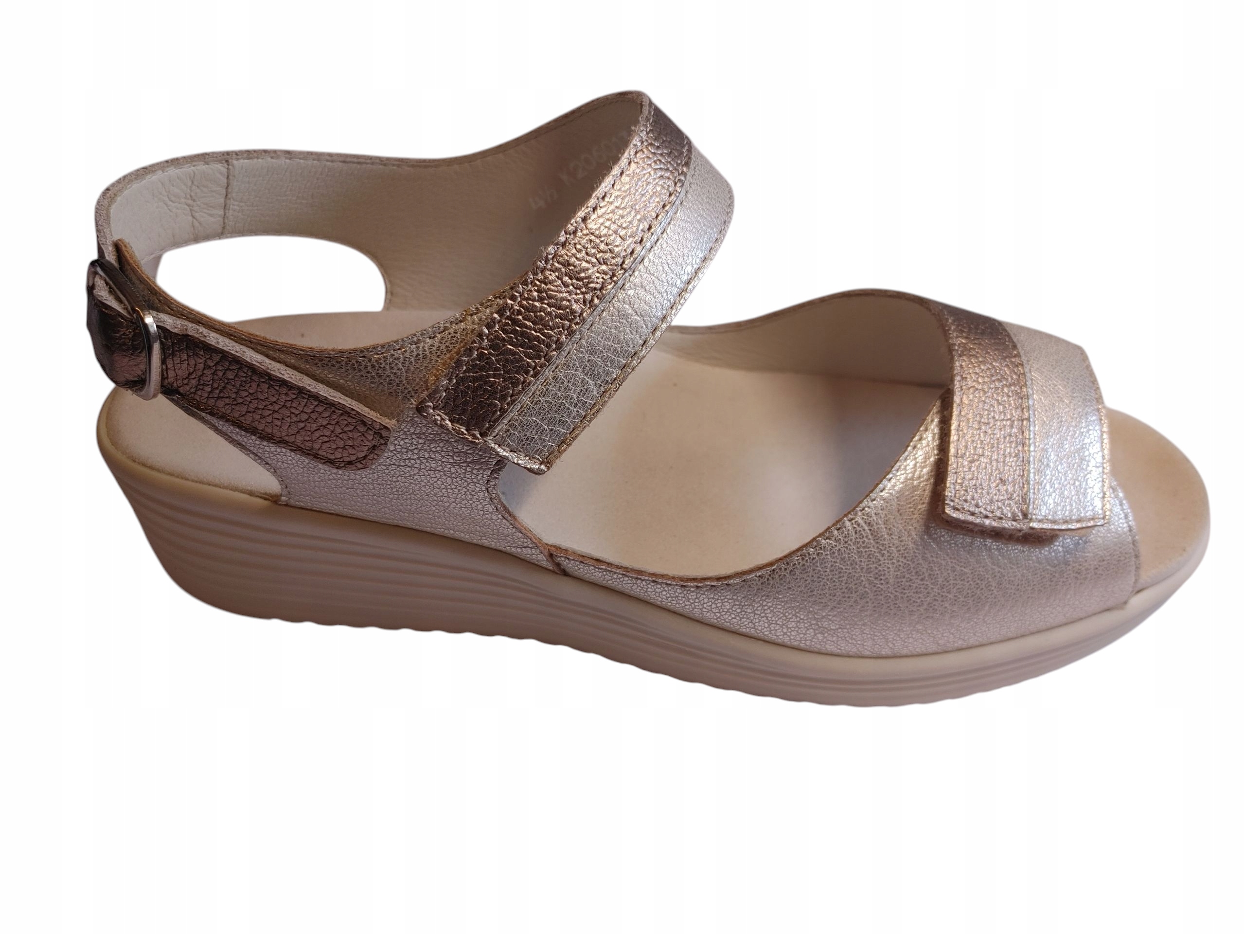 Obuv Sandály Solidus Kirsten 40316 Béžová/zlatá Vel 6,5 40