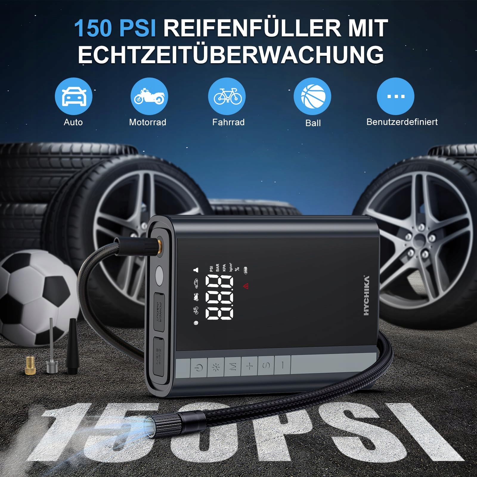 HYCHIKA Powerbank Z Kompresorem Do Samochodów Benzyna 6L Diesel 10L — miniatura 8