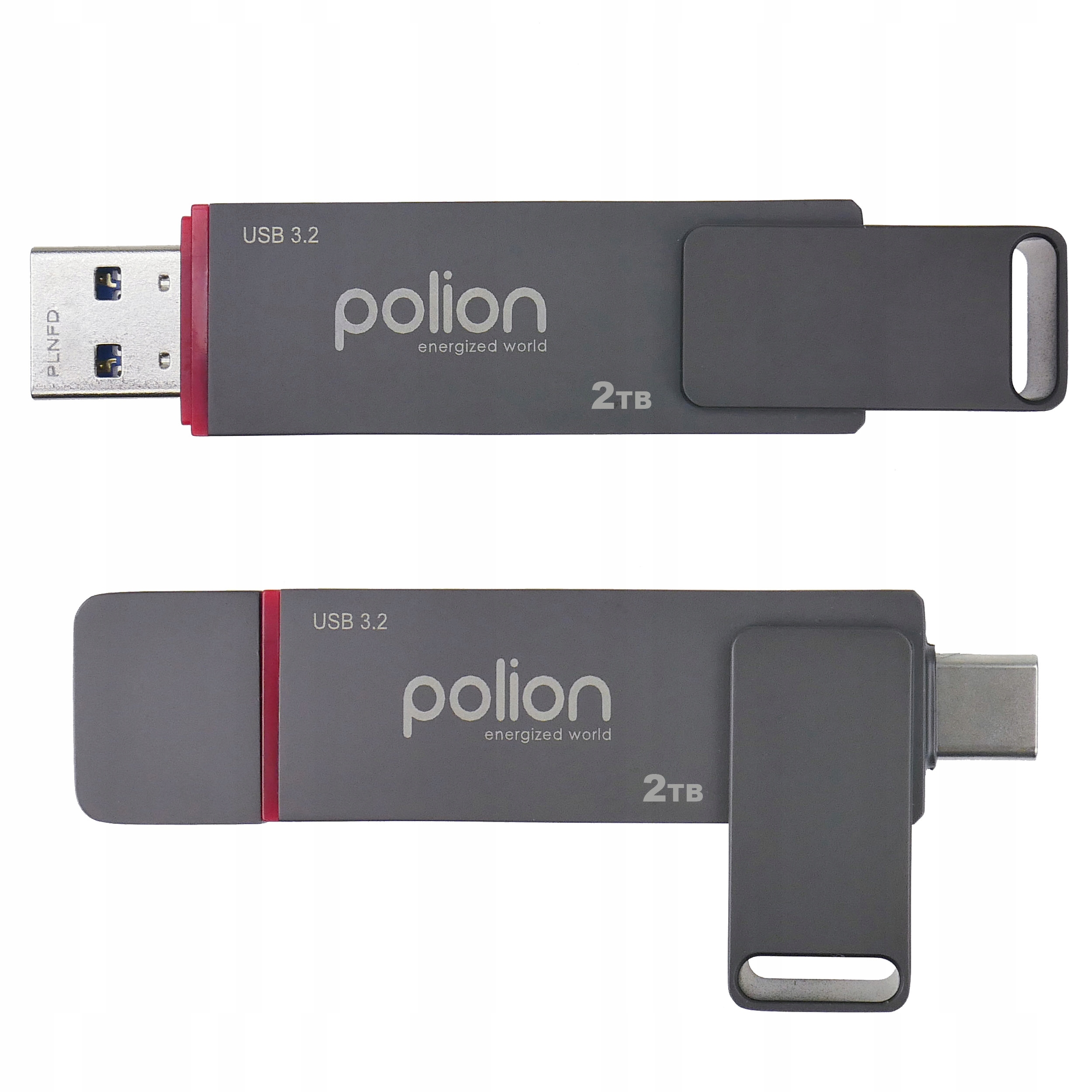 Ultra szybki 2TB 560MB/s Usb 3.2 pendrive pamięć Polion dual Usb-c+a