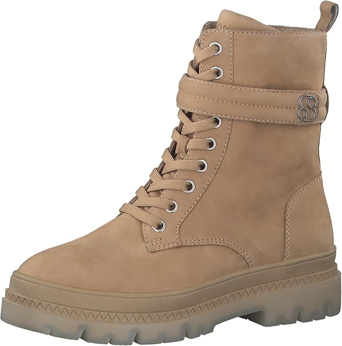 S.oliver Kožené Hnědé Dámské Kotníkové Boty Šněrovací 37 6DA