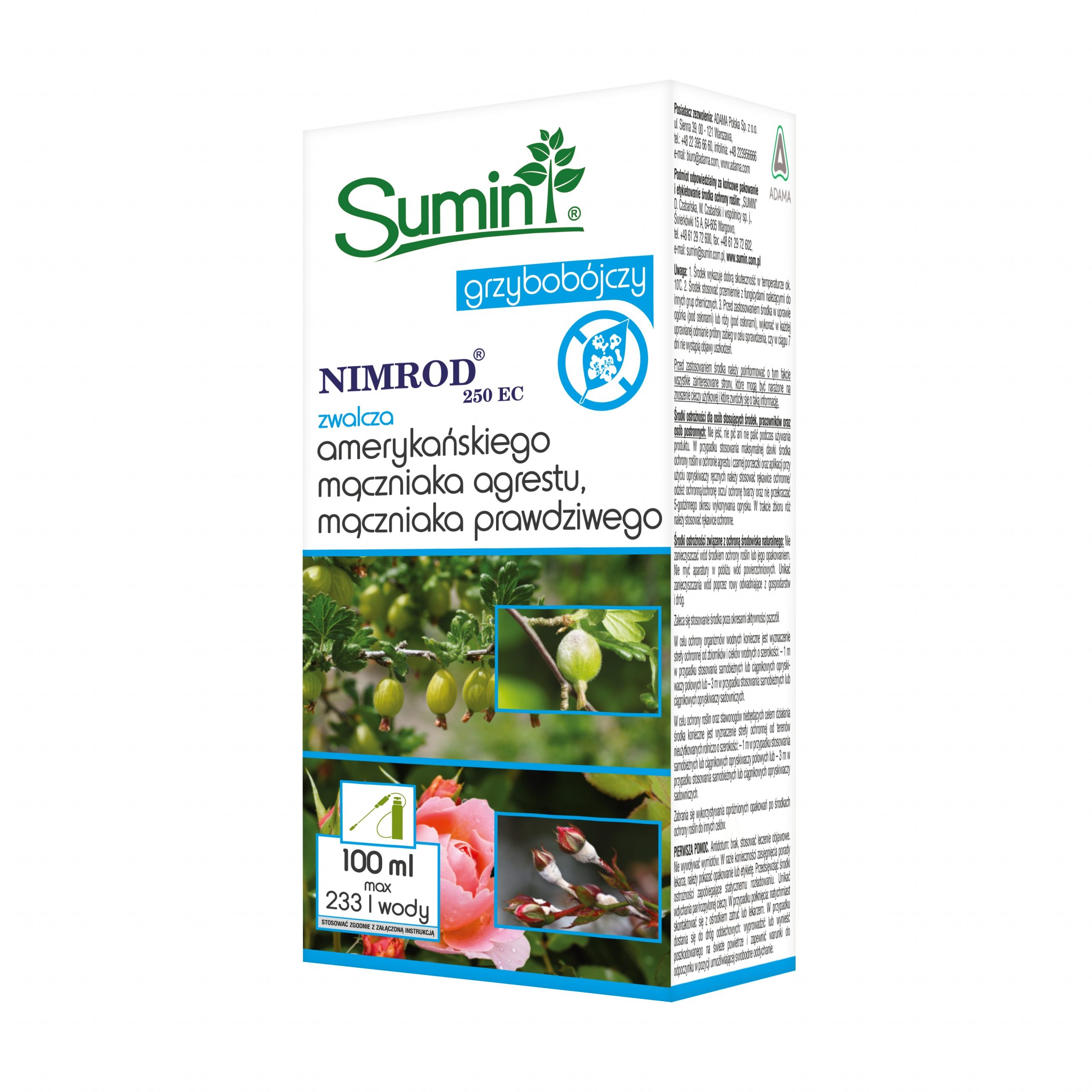 

Nimrod 250 Ec Zwalcza Mączniaka Prawdziwego 100ml