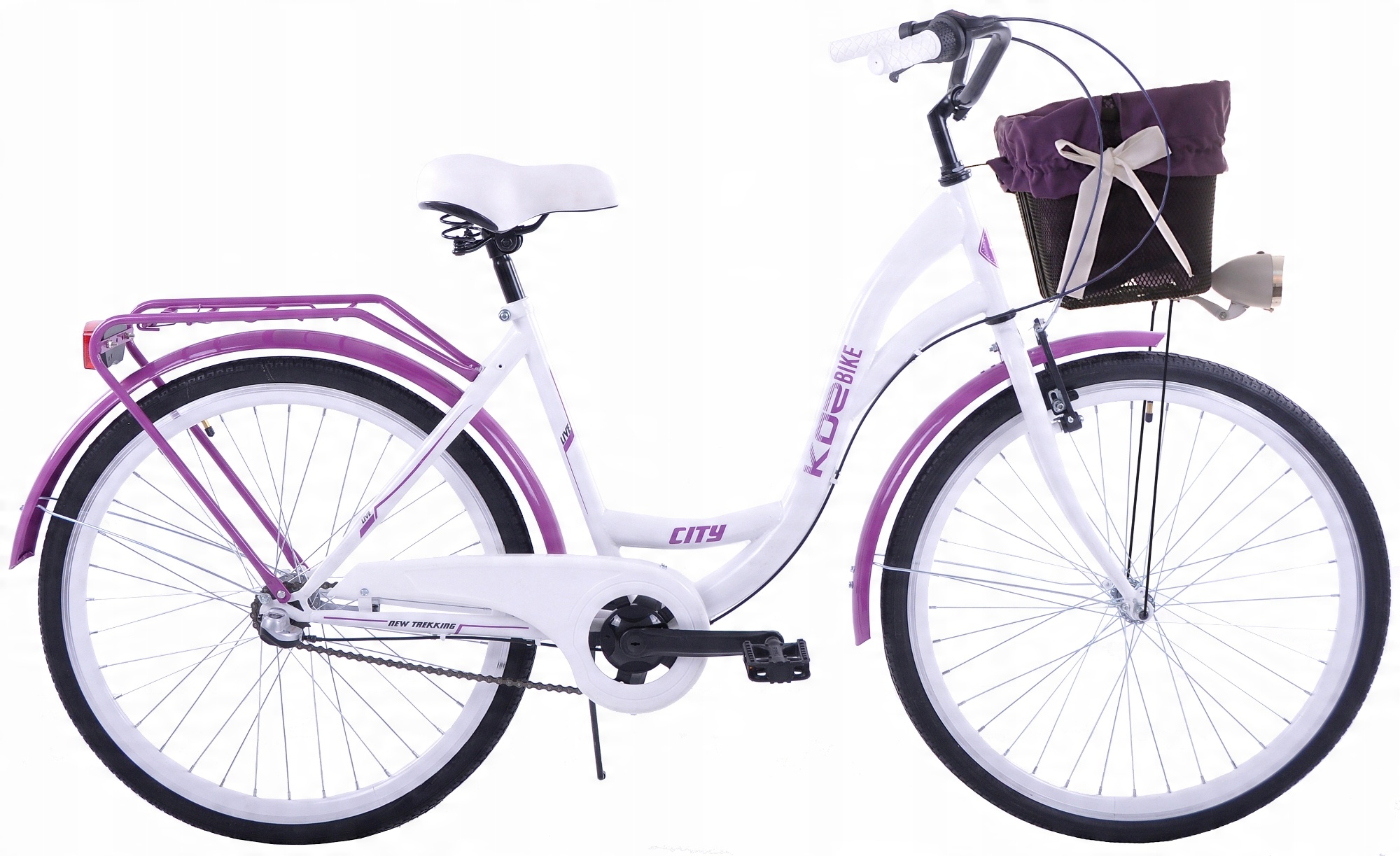 

Rower Miejski 26 Damski Kozbike K36 3bieg z koszem