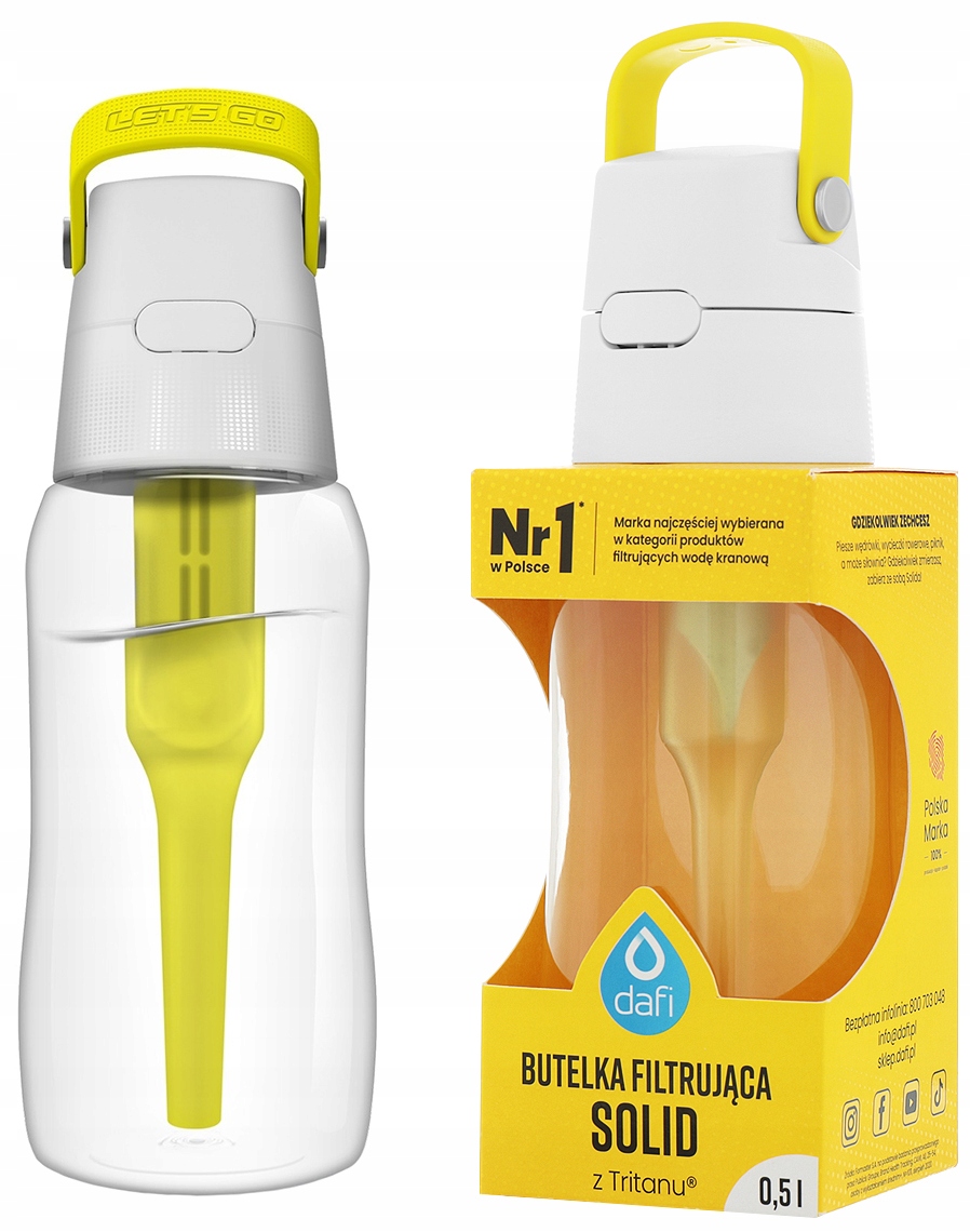 

Butelka filtrująca Dafi Solid 0,5l Cytryna Żółta