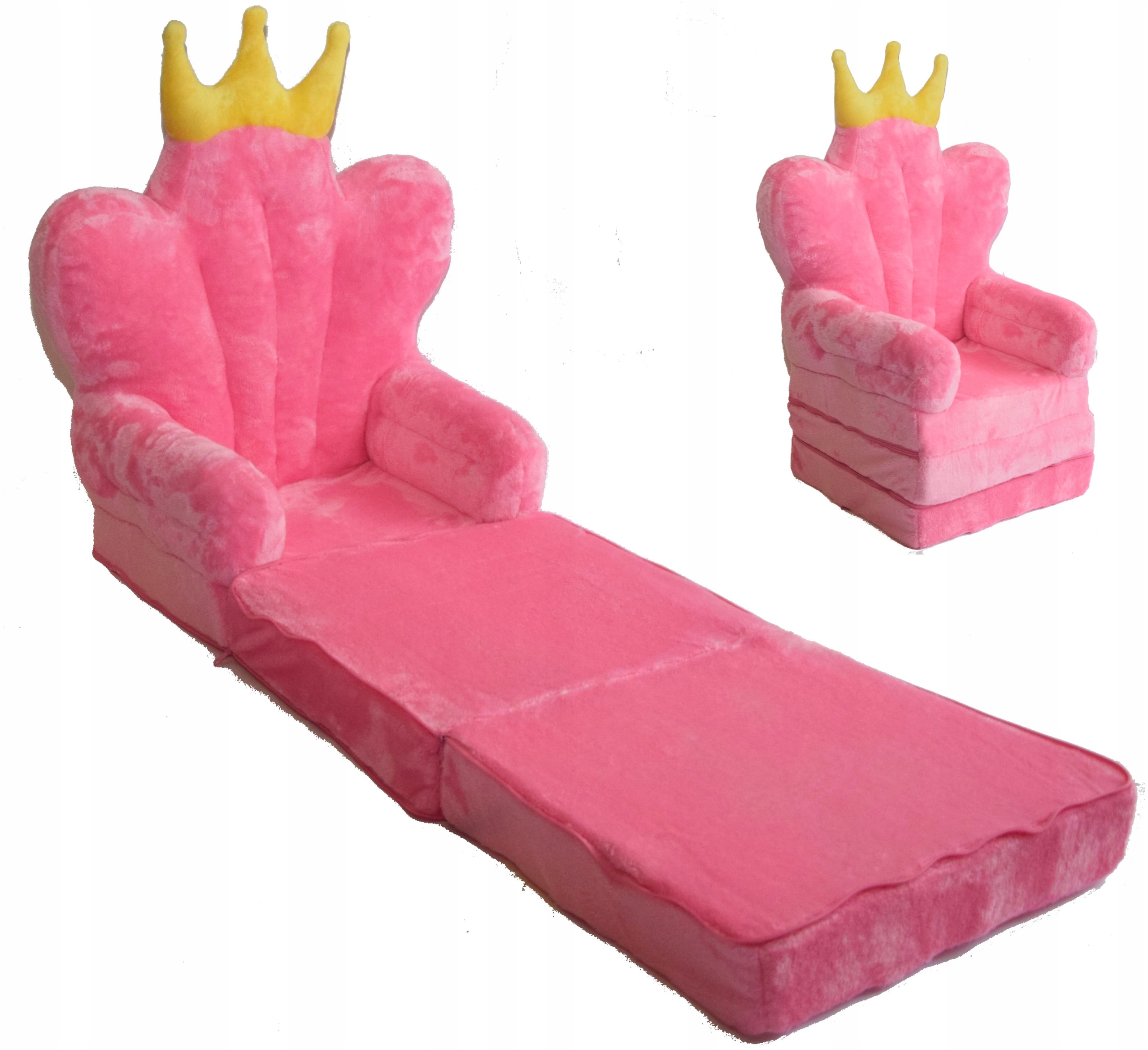 

Fotel Fotelik Pluszowy Rozkładany Pufa XXL Gigant