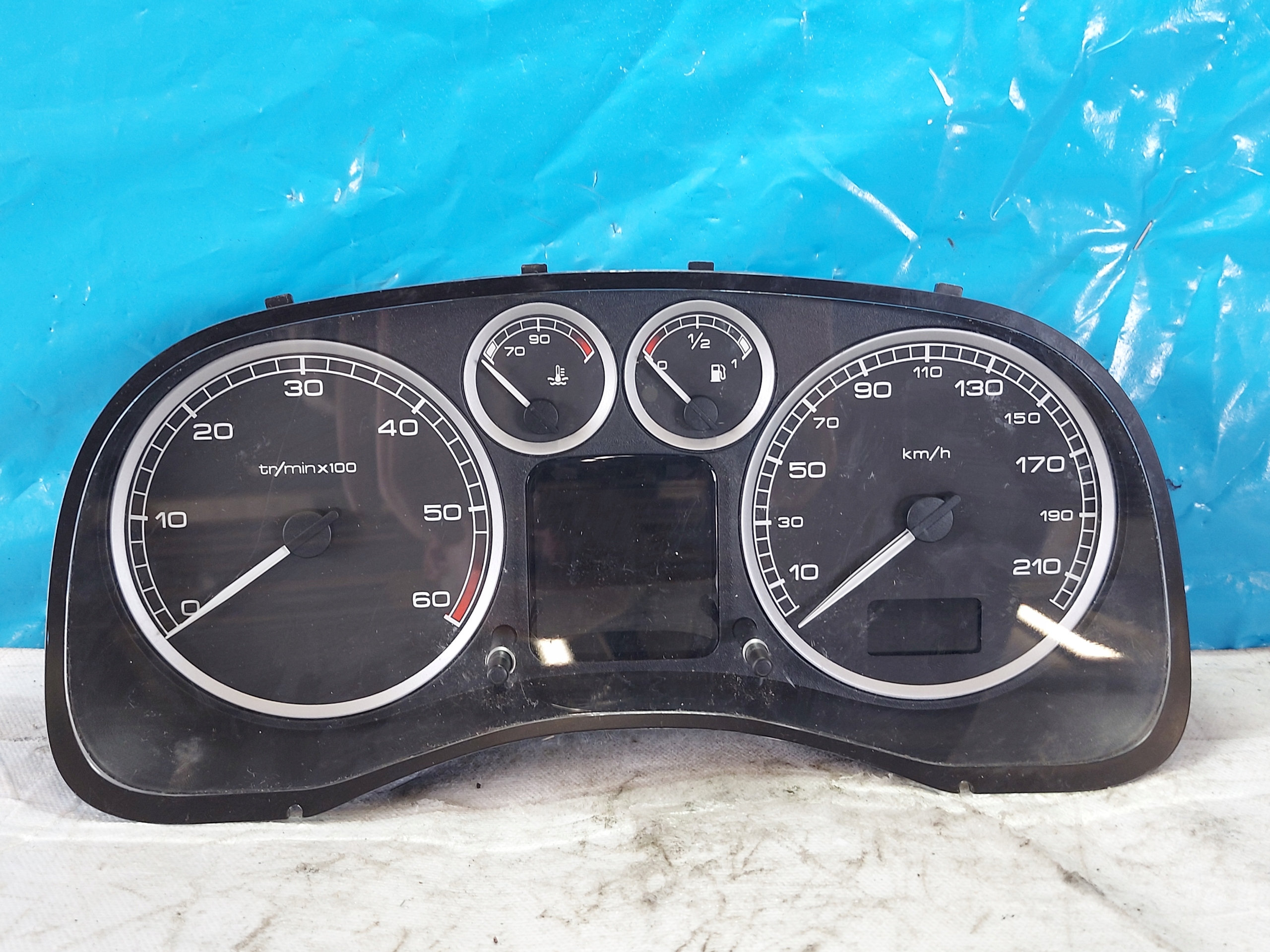 dials clock PEUGEOT 307 2.0 HDI P9646742480
