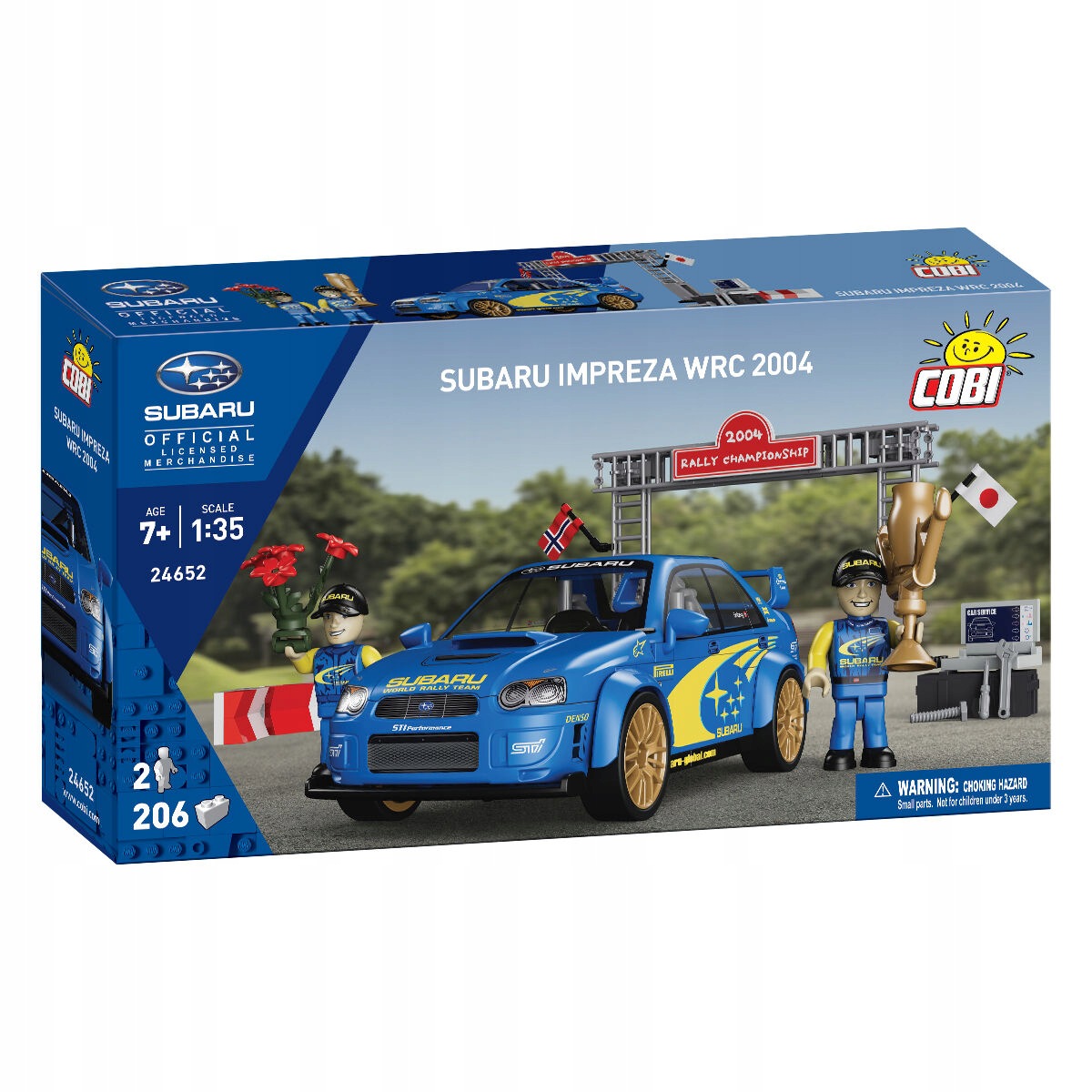 Klocki Konstrukcyjne Cobi 24652 Samochód Subaru Impreza Wrc 2004 Auto 206el