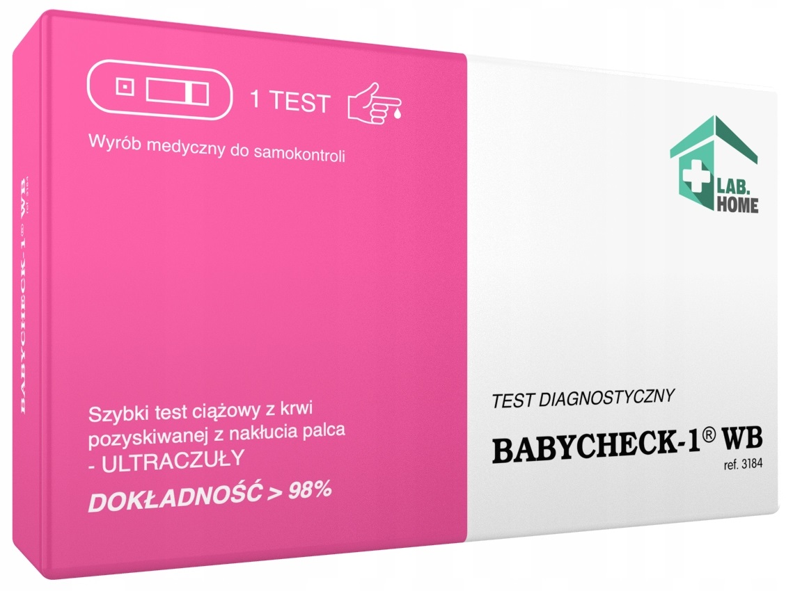 

BABYCHECK-1 Wb test ciążowy z krwi ultraczuły