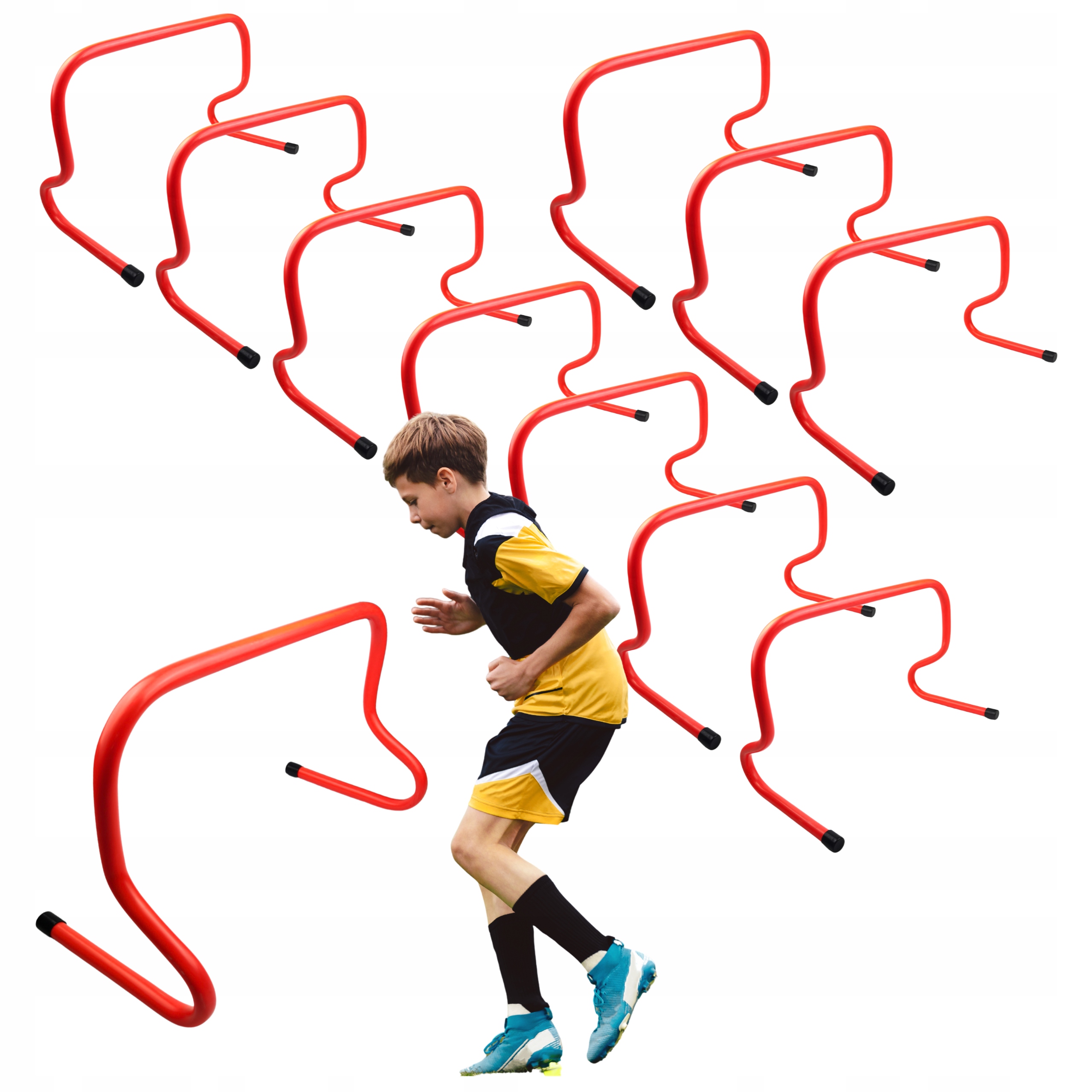 10x Płotek Koordynacyjny Treningowy Przeszkoda Treningowa Płotek 30CM