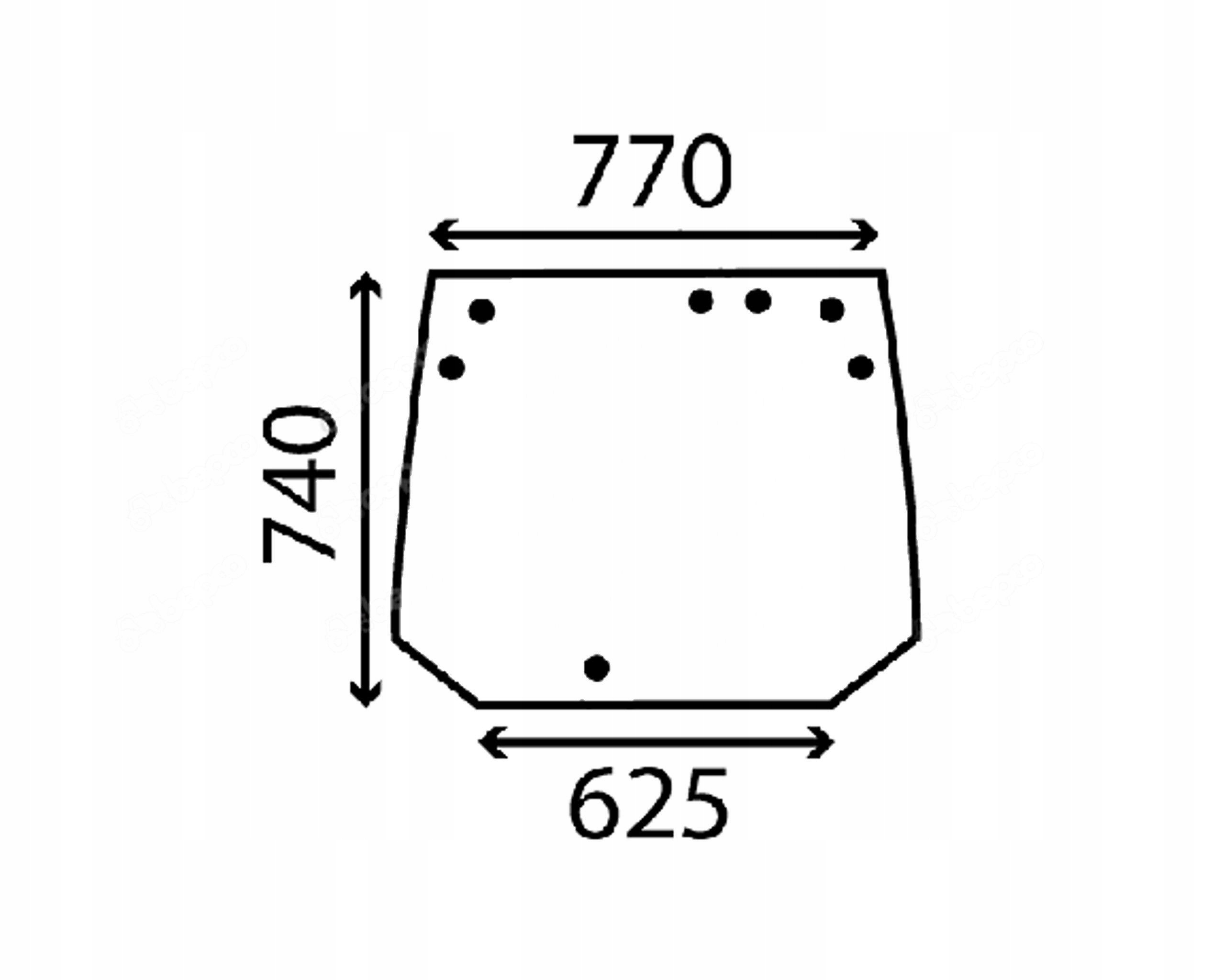čelní sklo traktor Fendt zadní 210812050010