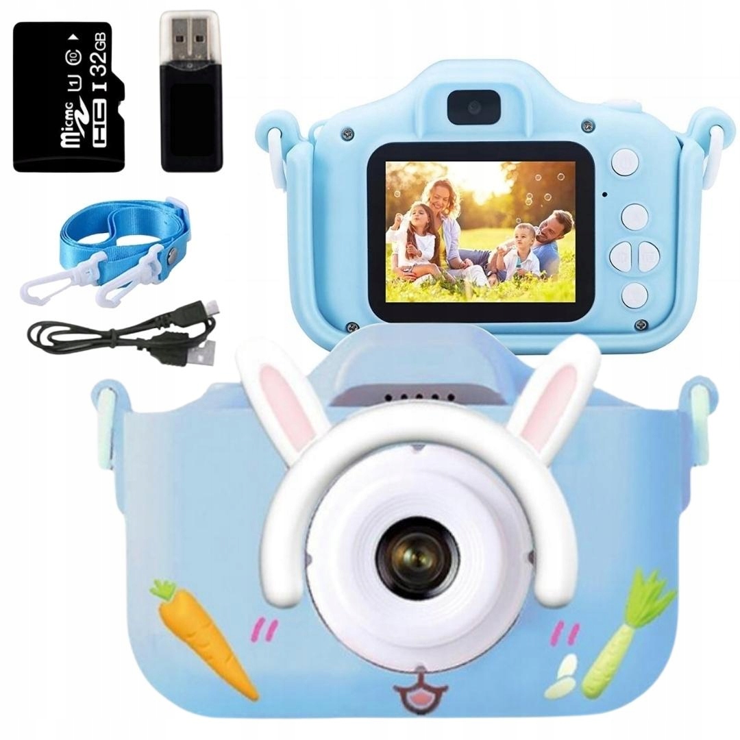 

Aparat Cyfrowy Dla Dzieci Kamera Gry Karta 32GB