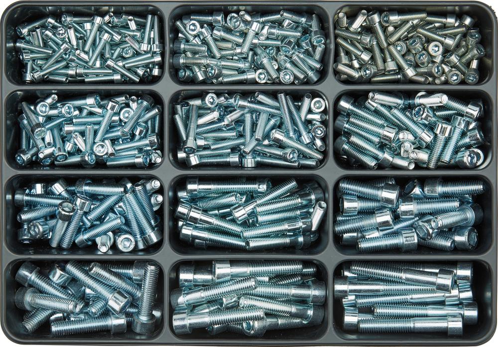 Sada č. Šrouby s válcovou hlavou, šestihranná zásuvka