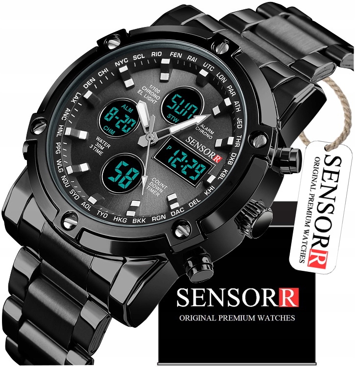 Elegantní Pánské Hodinky Na Elektronickém Náramku S Ručičkou Sensorr