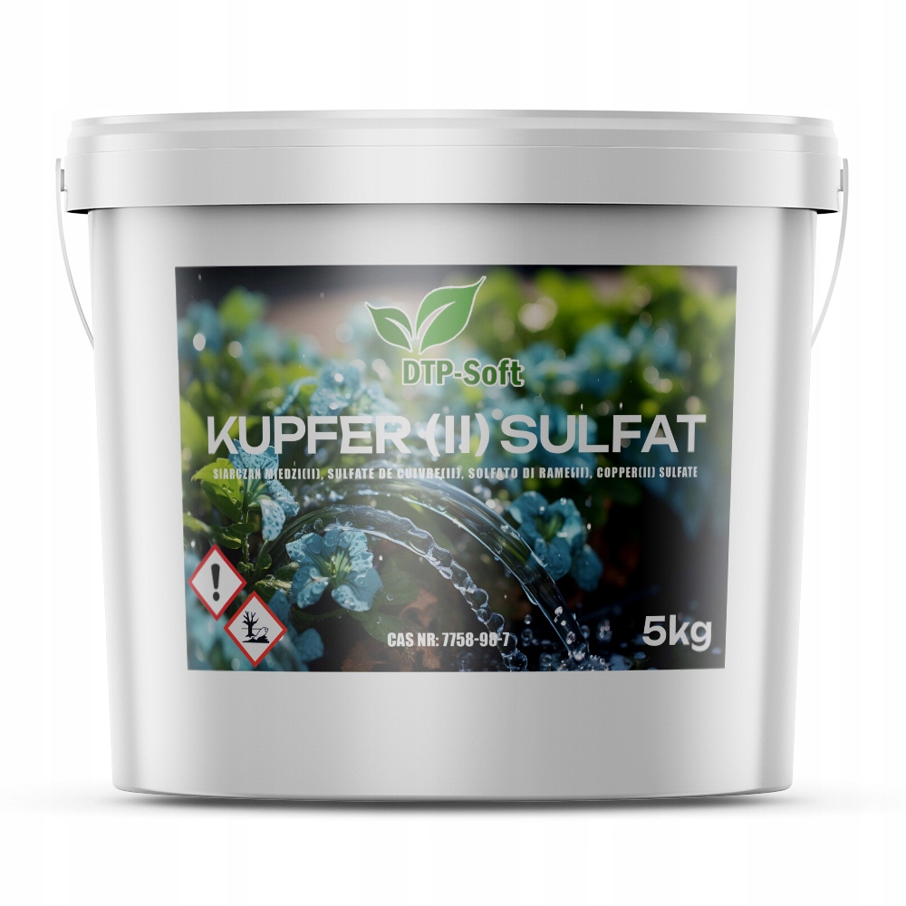 5kg Siarczan Miedzi Pięciowodny CuSO4 5 kg GRZYBOBÓJCZY Wiaderko