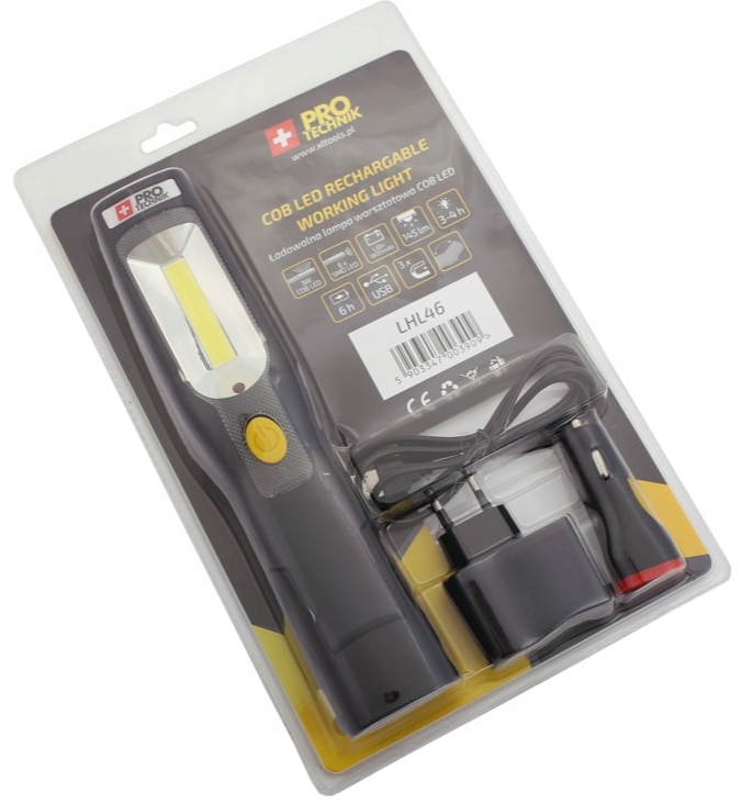 LAMPA WARSZTATOWA COB LATARKA LAMPKA BEZPRZEWODOWA EAN (GTIN) 5903347003909