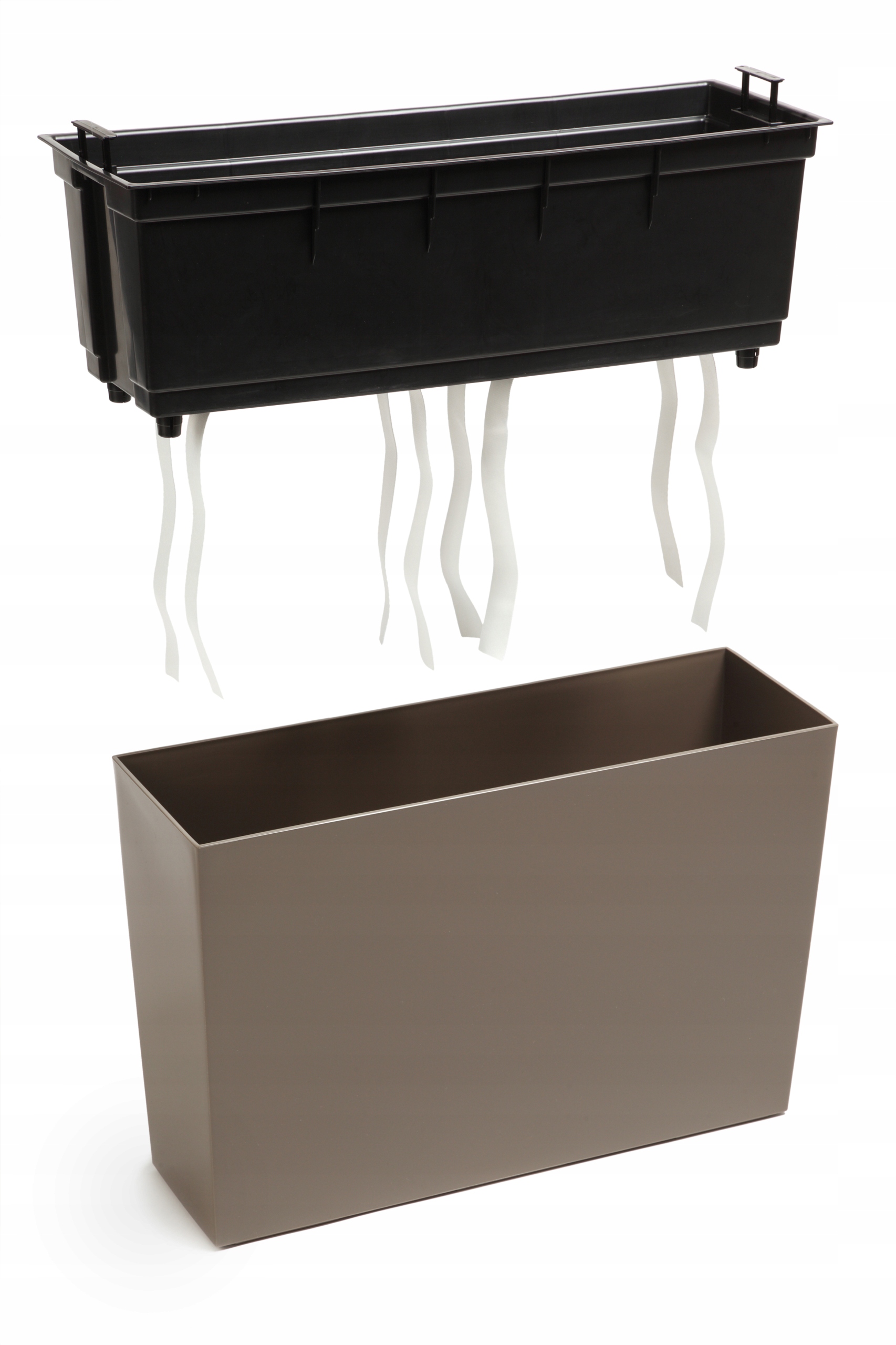 Kwietnik Werbena Lamela Biały lakierowany + wkład Długość 56.1 cm