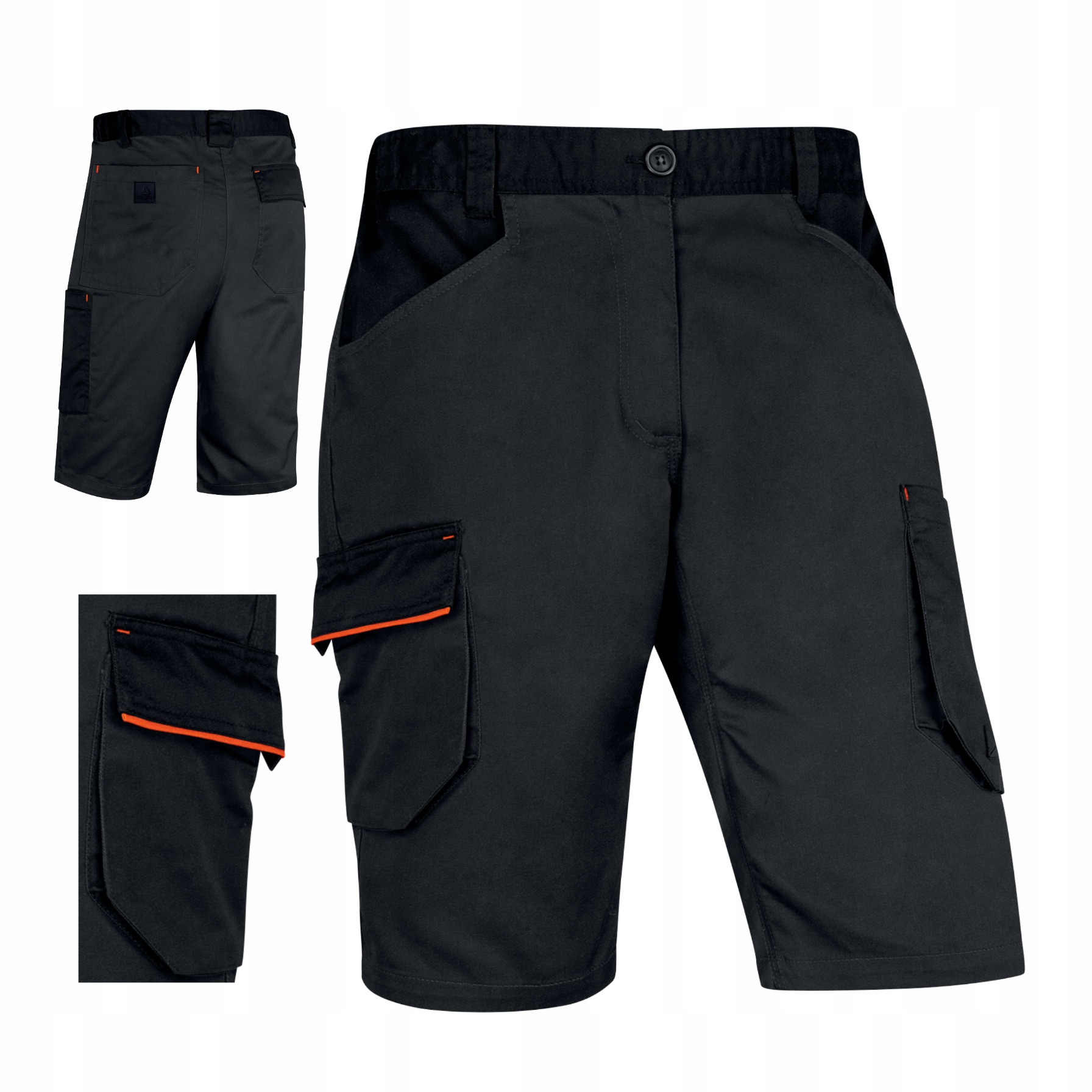 Bermudy Robocze Spodenki Letnie Szorty Stretch 7Kieszeni Mocne M