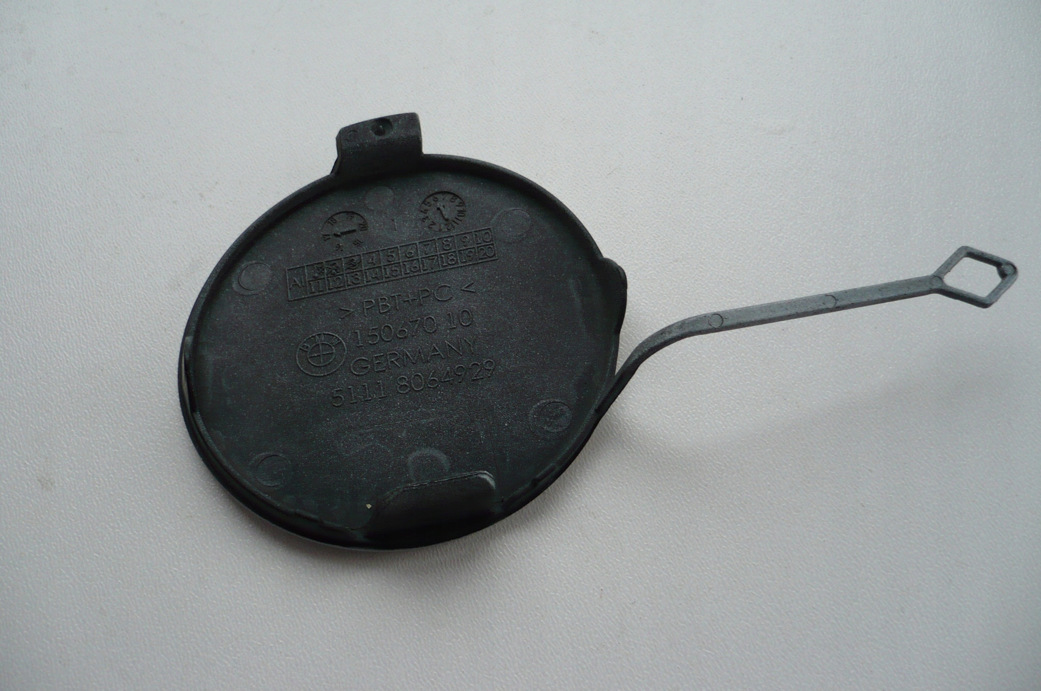 BMW 5 G30 G31 M PAKIET towing hook cap bumper front 17-20R
