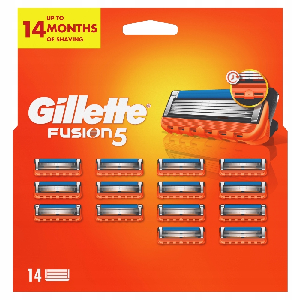 Gillette Fusion5 Ostrza wymienne do maszynki 14szt na Dzień Dziadka