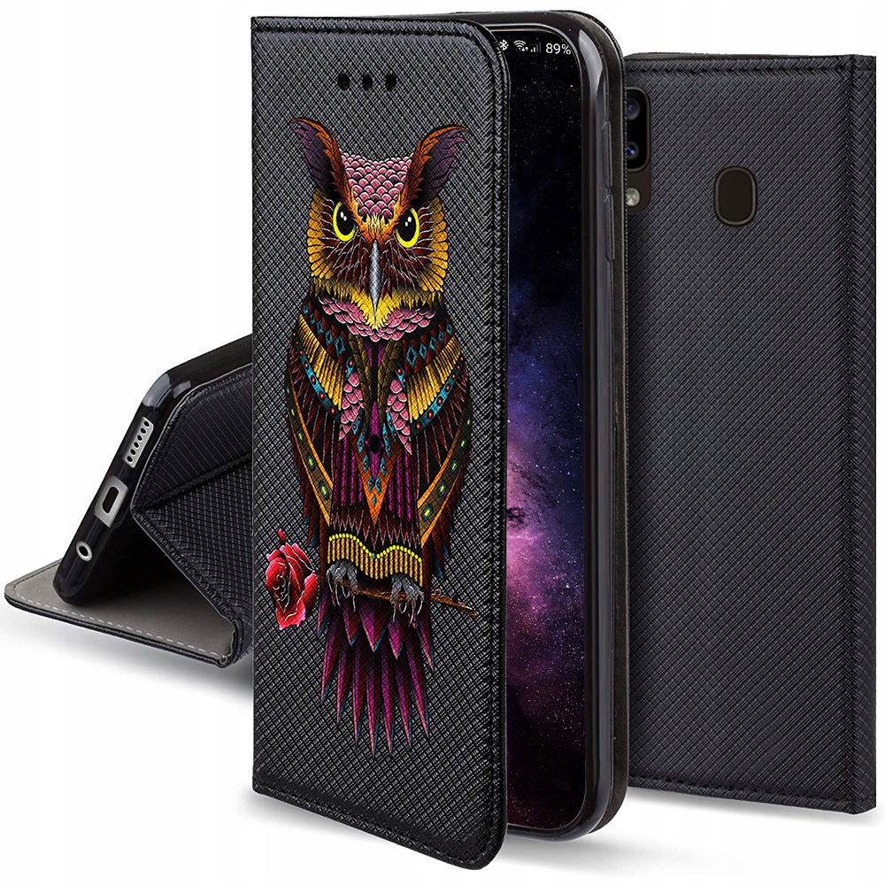 

Etui Magnet Sowa do Samsung Galaxy A40 Szkło
