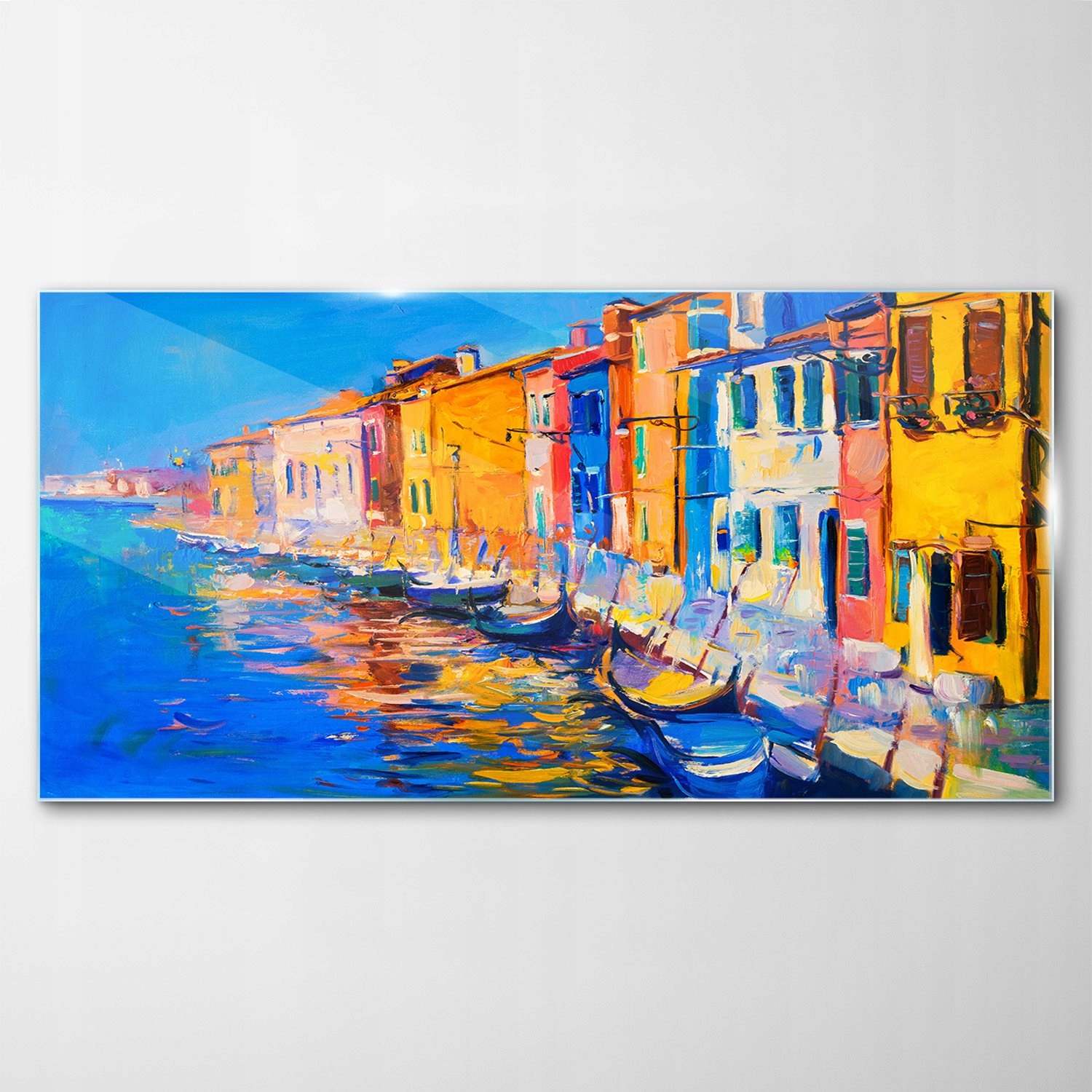 

Obraz Szklany Dekor Krajobraz Wenecja Łódki 140x70