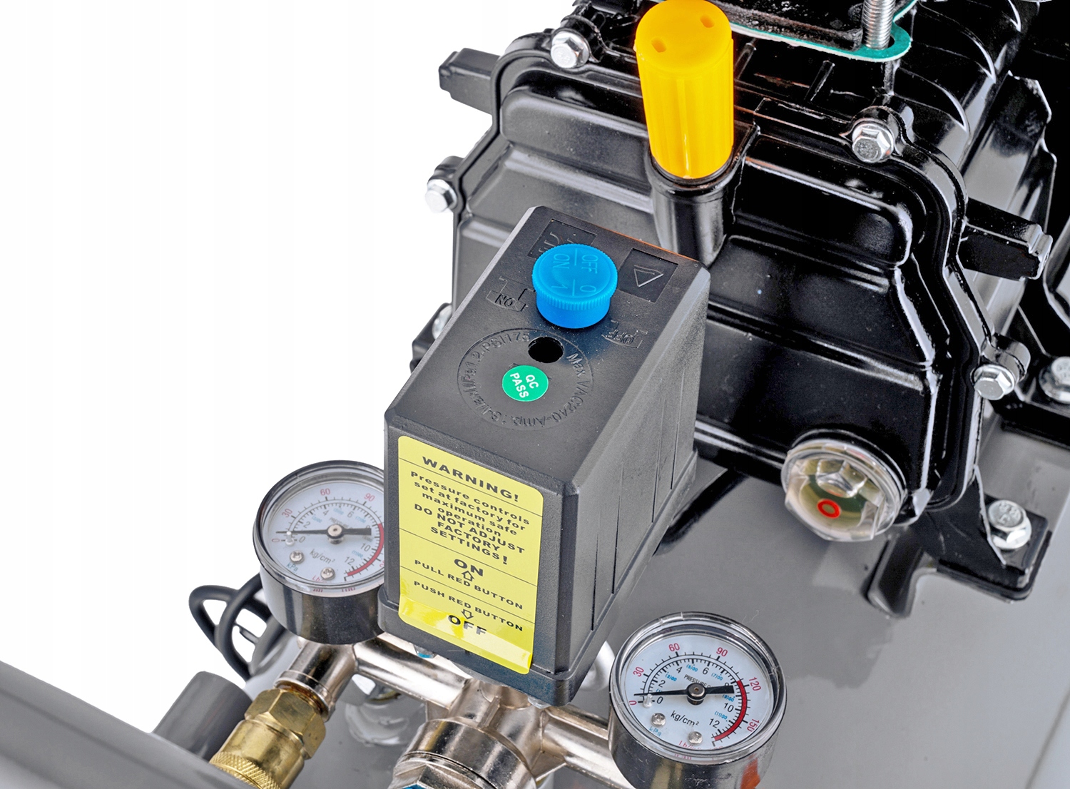 KOMPRESOR OLEJOWY SPRĘŻARKA POWIETRZA TŁOKOWA MOCNY 50L 8 BAR + OLEJ Moc silnika 2.5 KM