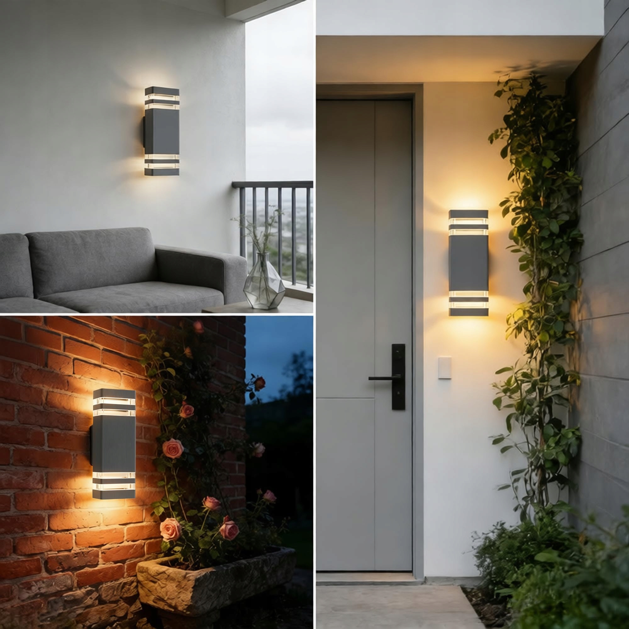 JNR Lampa Zewnętrzna LED IP54 Wodoodporna 5W GU10 3000K Ciepła Biała — miniatura 5