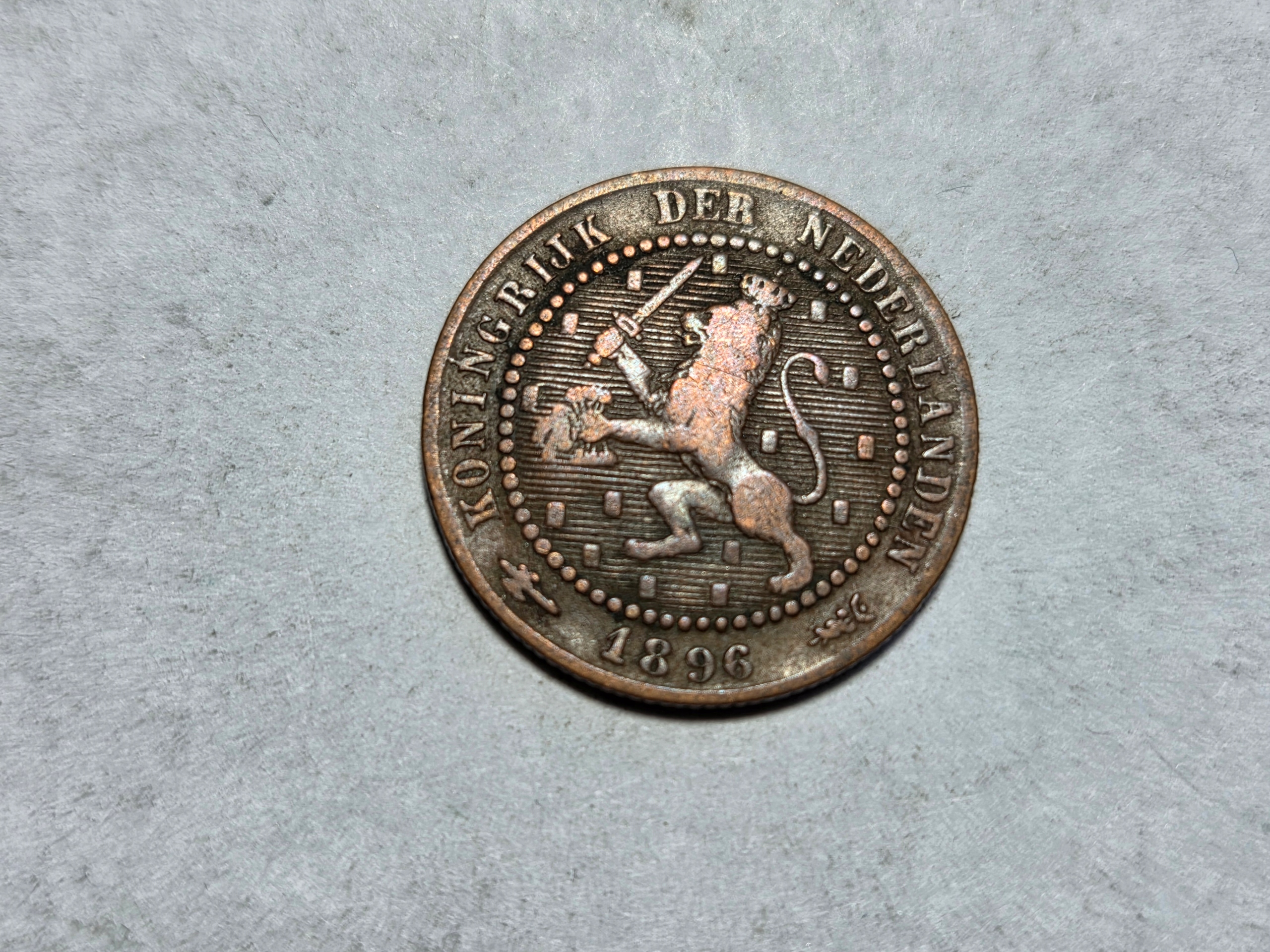 Stara Holandia 1 cent 1896 rok -NR0910