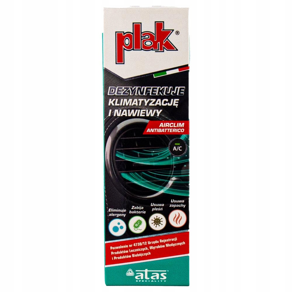 ATAS PLAK AIR CLIM 200ML DEZYNFEKUJACY x12 EAN 8002424004116