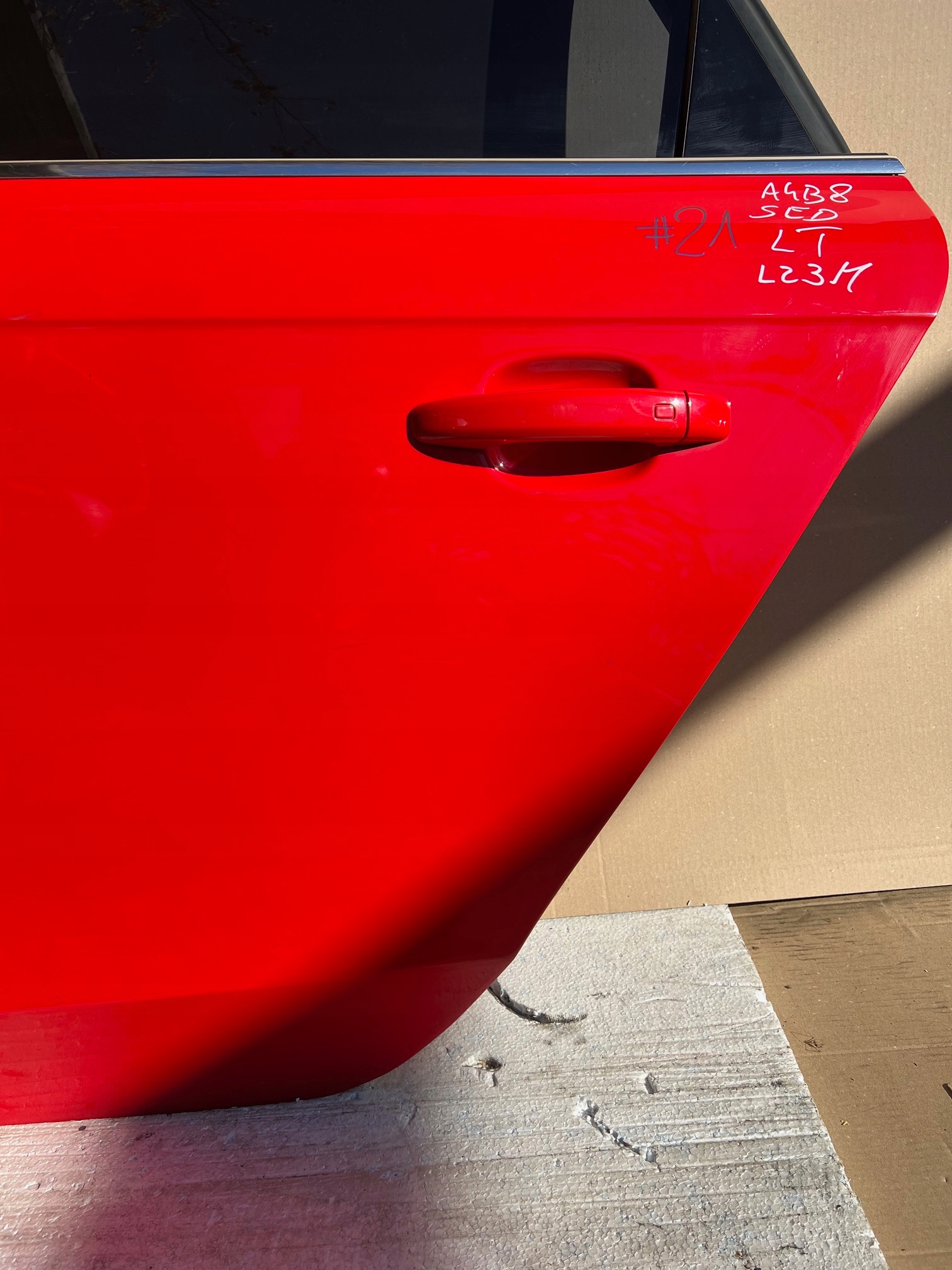 AUDI A4 B8 sedan door left rear. left rear part LZ3M