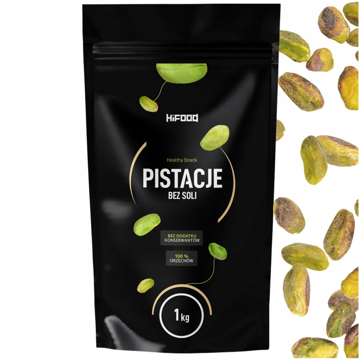 Pistacje Łuskane Niesolone Usa Premium 1kg HiFOOD Raw