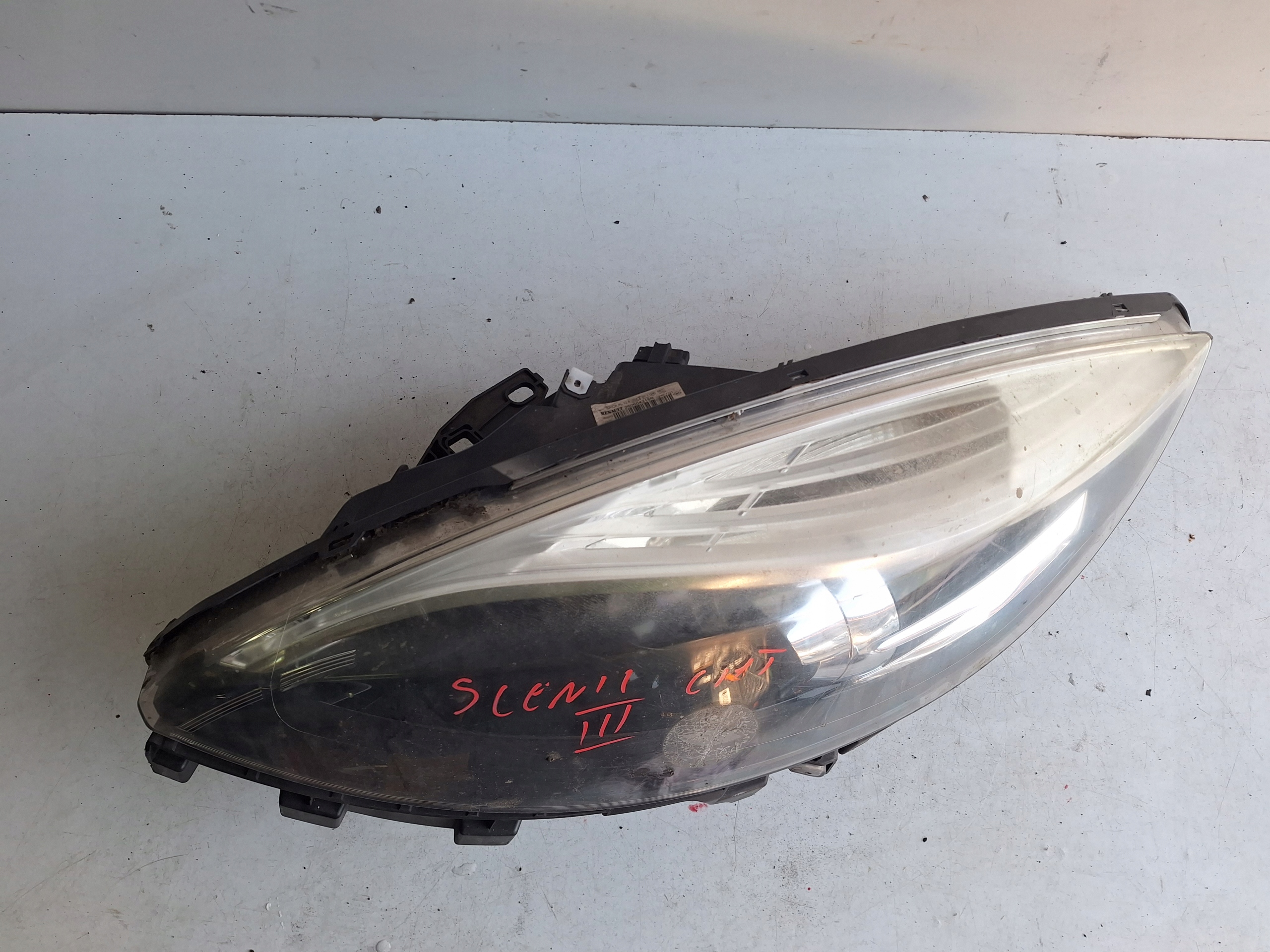 RENAULT SCENIC III LIFT 12-16 light left UK